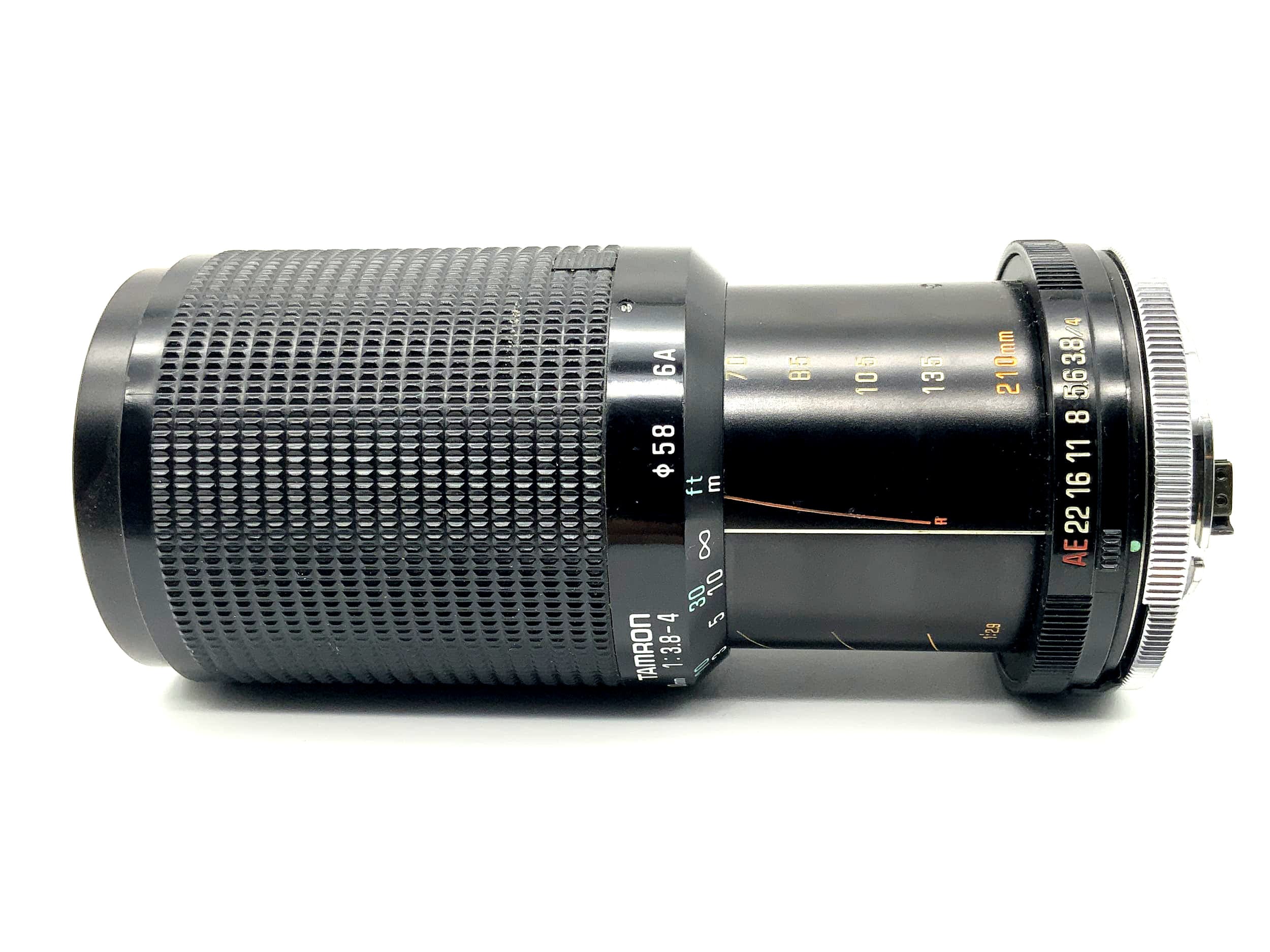 Objectif Tamron 70-210mm 1:3.8-4 Adaptall 2 Macro pour appareils photo (Yashica/Contax)