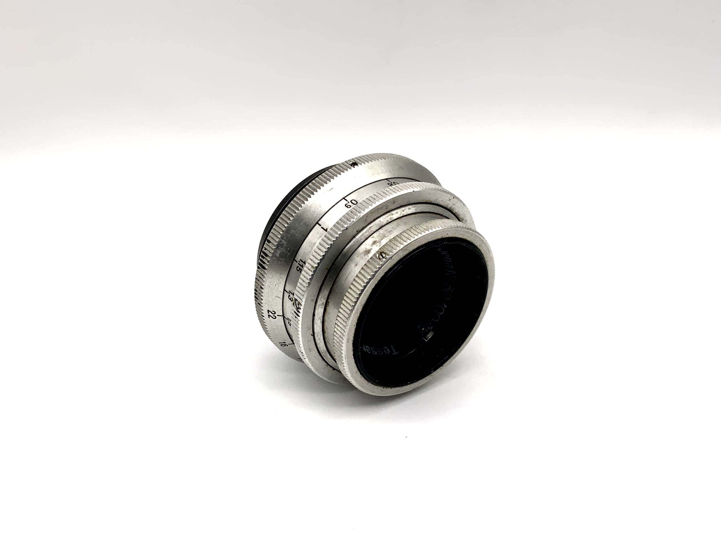 Carl Zeiss 4cm 1:4.5 Lens Tessar red T 10 Blades / Lamellas 40mm Lens (M42)