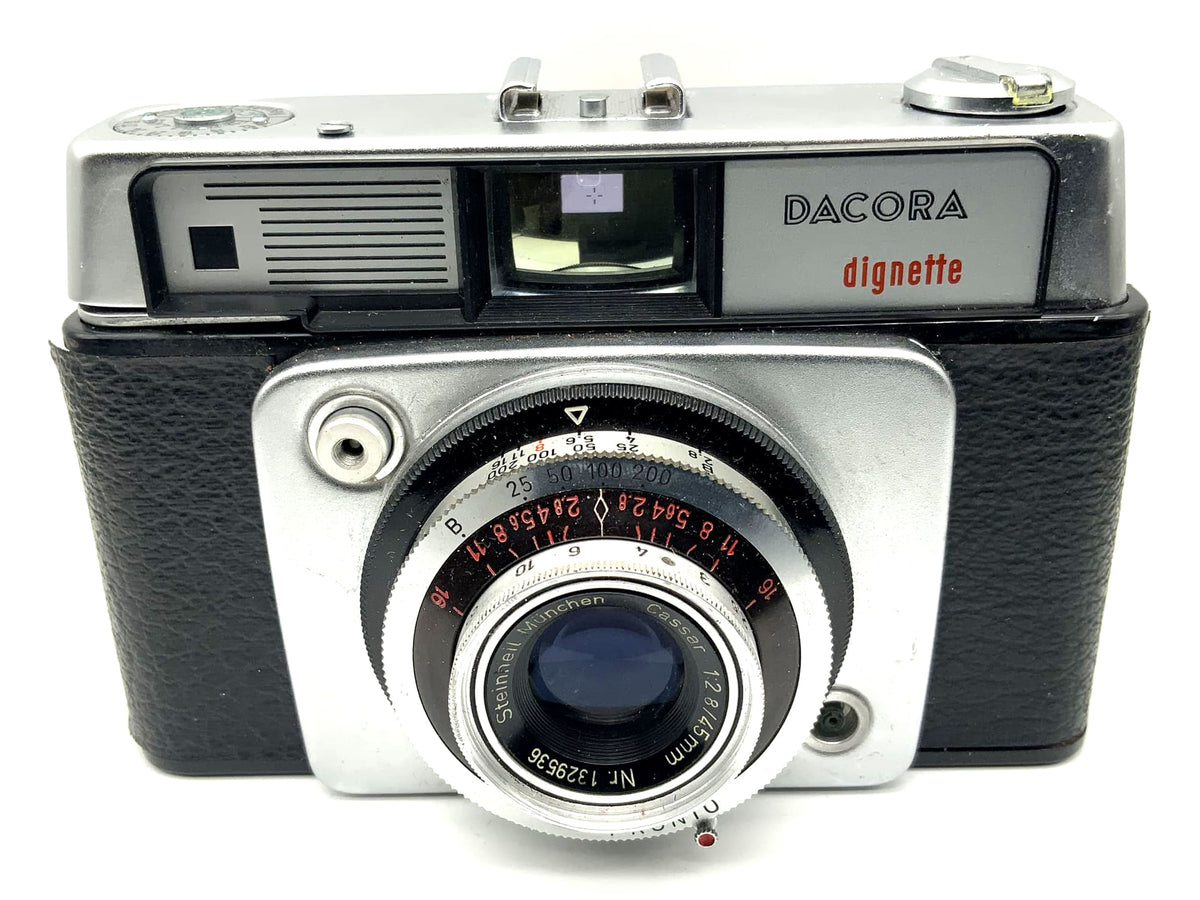 Appareil photo à viseur Dacora dignette avec objectif Steinheil München Cassar 1:2,8/45 mm Pronto