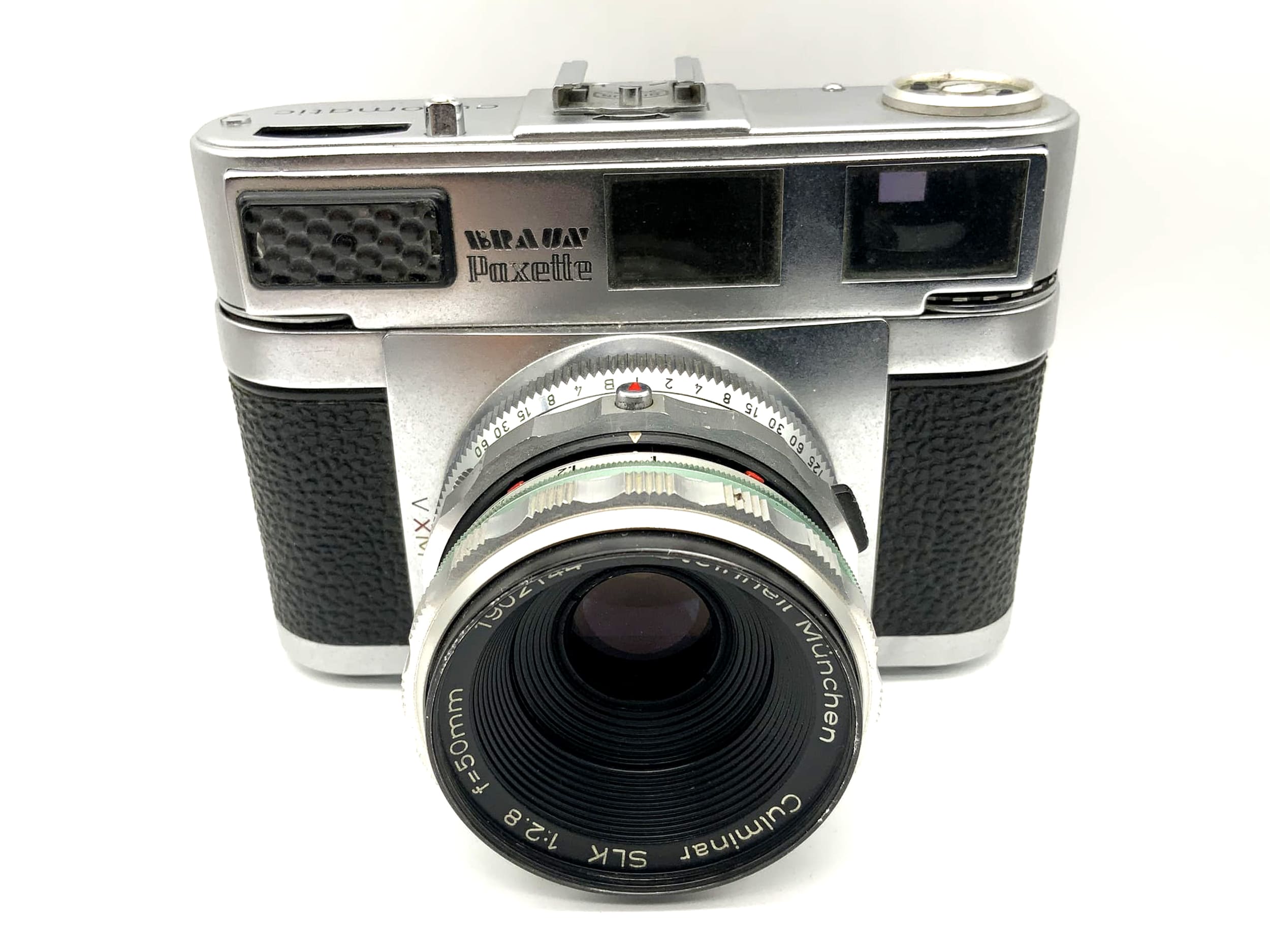 Braun Paxette avec Culminar SLK 1:2.8 f=50mm automatique Super III ! Cellule défectueuse !