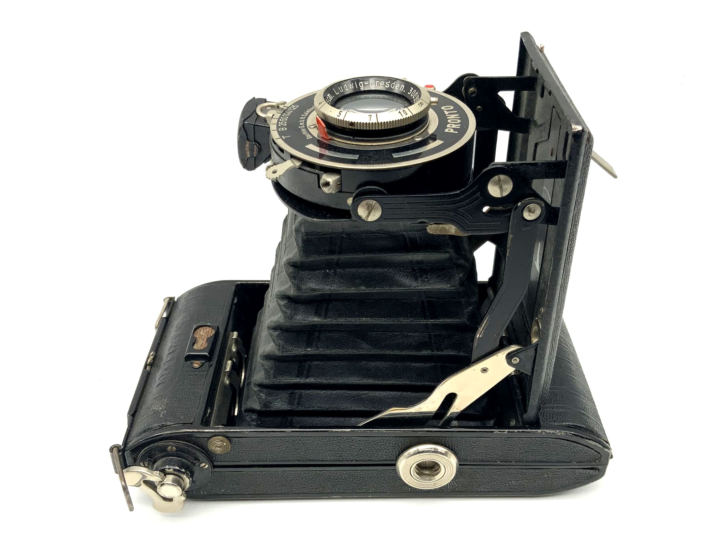 Appareil photo pliant Noris avec objectif Victar 1:4.5 F=10.5cm Ludwig Dresden Pronto