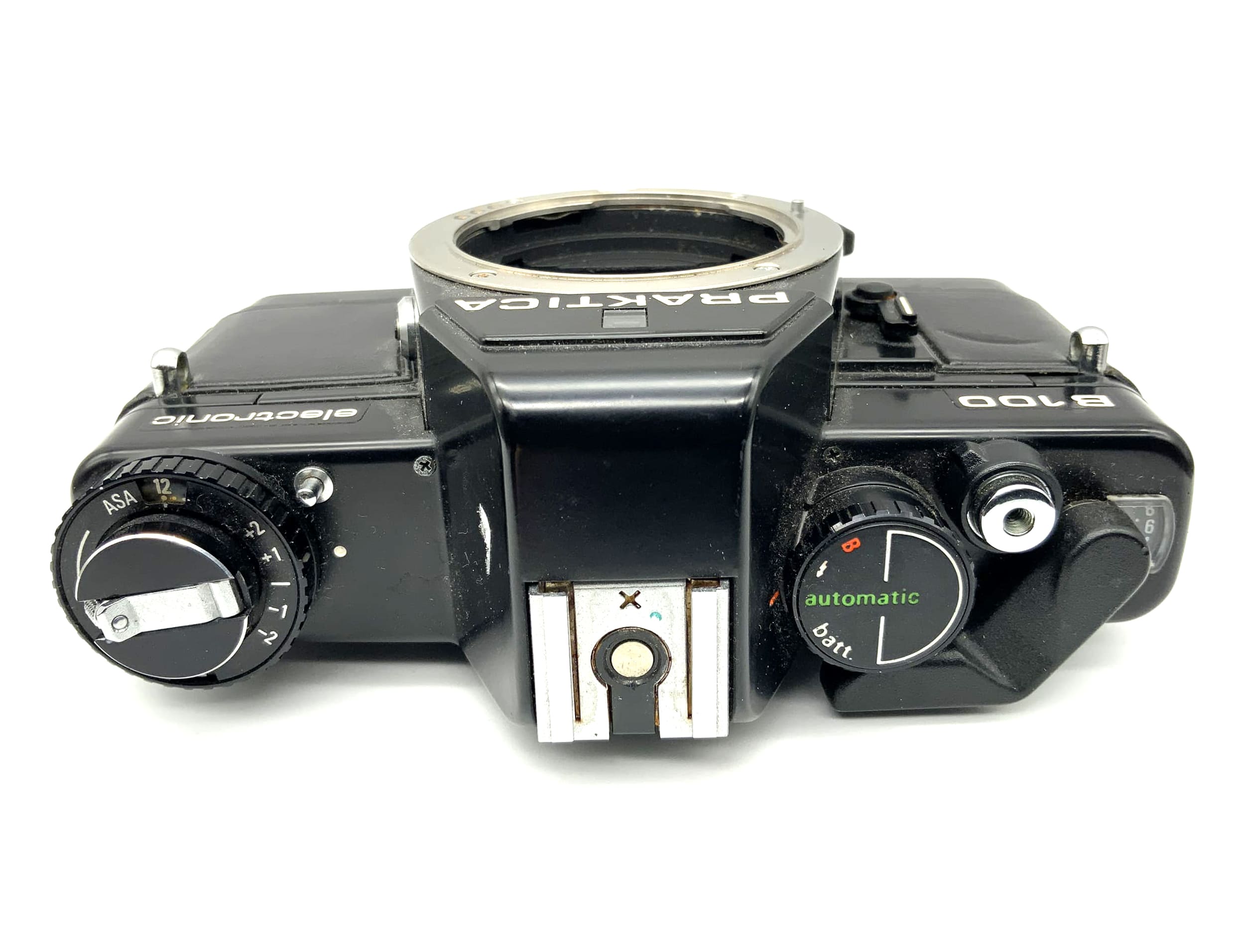 Praktica B100 electronic 35mm SLR analog Pentacon Body !Beli defective!(Praktica B)