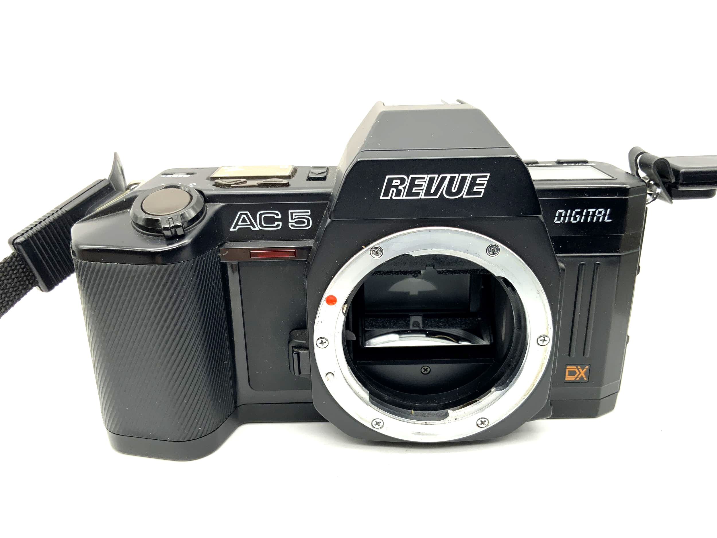 Revue AC5 Appareil photo reflex 35 mm analogique alias Chinon CP 7M (boîtier Pentax K)