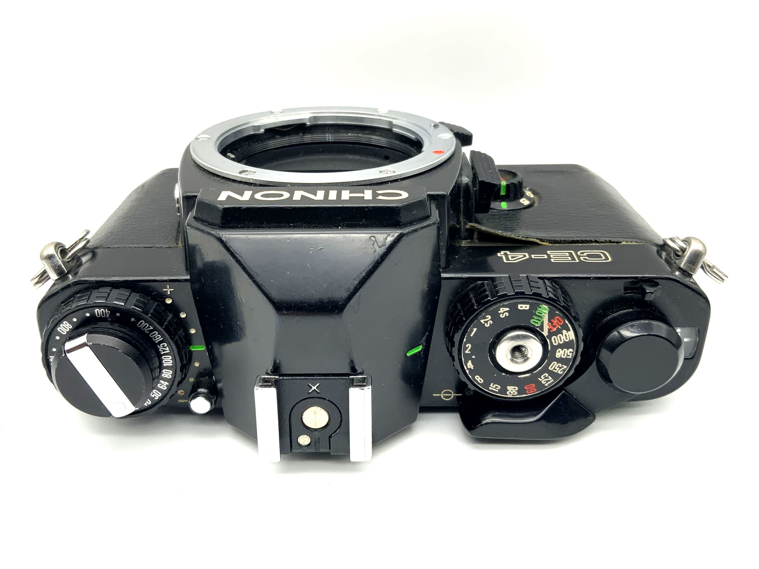 Appareil photo reflex argentique Chinon CE-4 35 mm, également connu sous le nom de Pentax ME Super (Pentax K)
