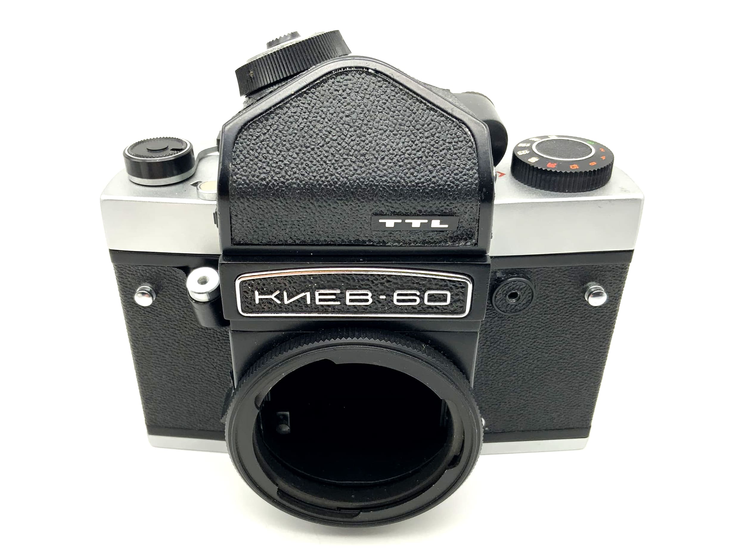 Appareil photo reflex analogique KMZ Kiev 60 avec prisme TTL (Pentacon Six) !Défectueux !