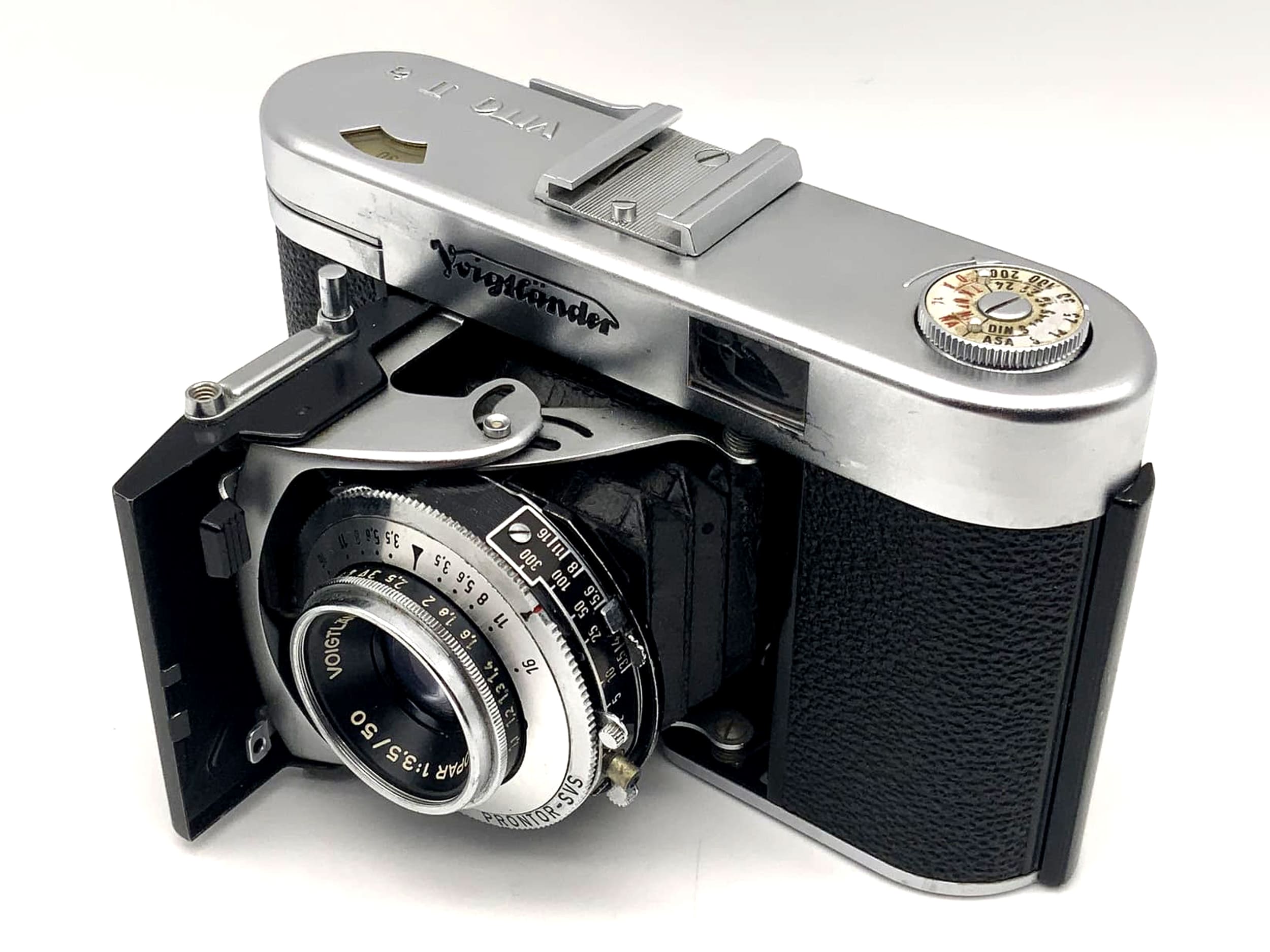 Appareil photo pliable Voigtländer Vito IIa avec Color-Skopar 1:3.5/50 Prontor-SVS
