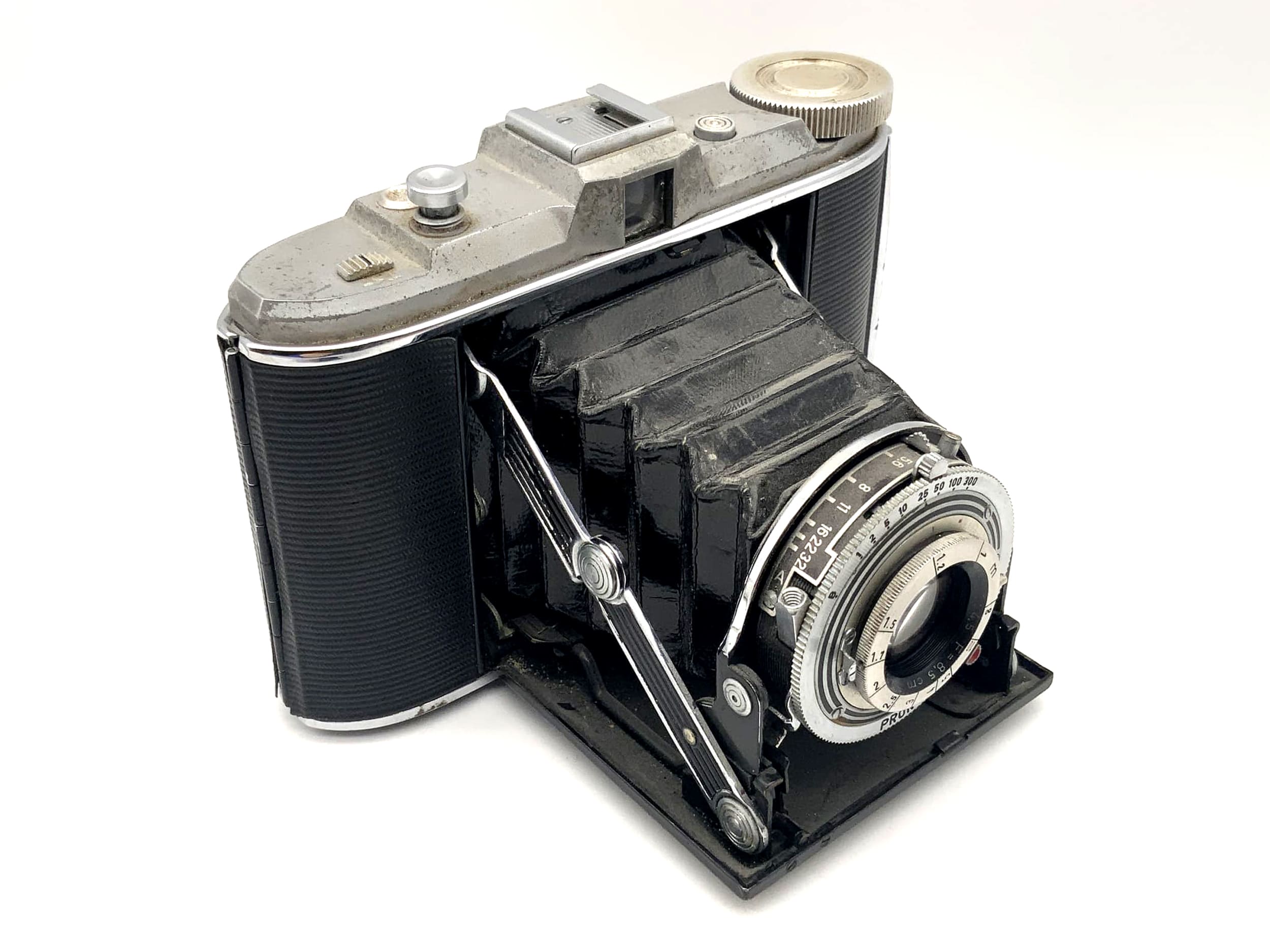 Appareil photo pliant Agfa Isolette avec objectif Apotar 1:4.5 F=8.5cm Prontor-S
