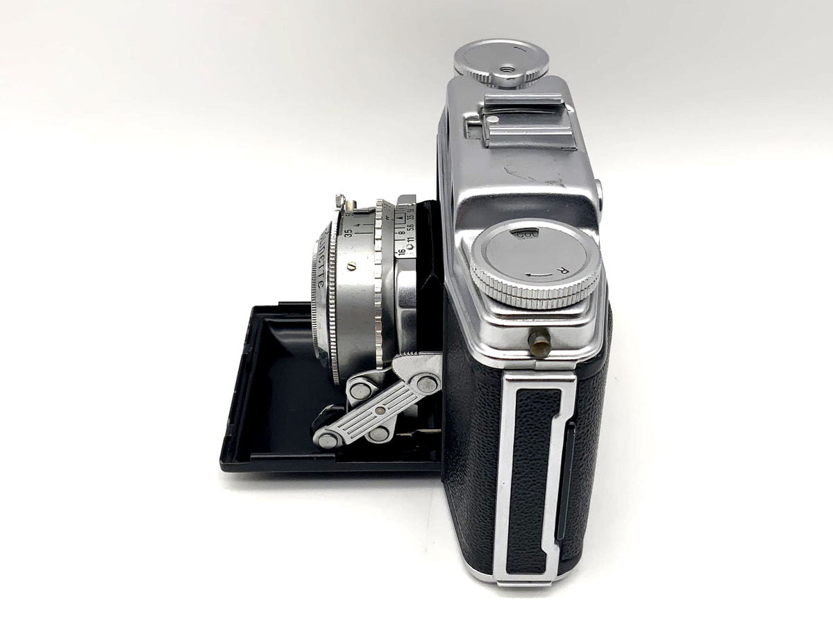 Appareil photo pliant Agfa Super Solinette avec objectif Solinar 1:3.5/50 Synchro-Compur