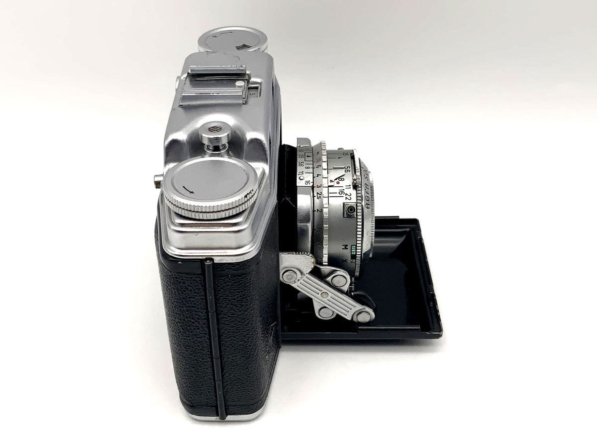 Appareil photo pliant Agfa Super Solinette avec objectif Solinar 1:3.5/50 Synchro-Compur