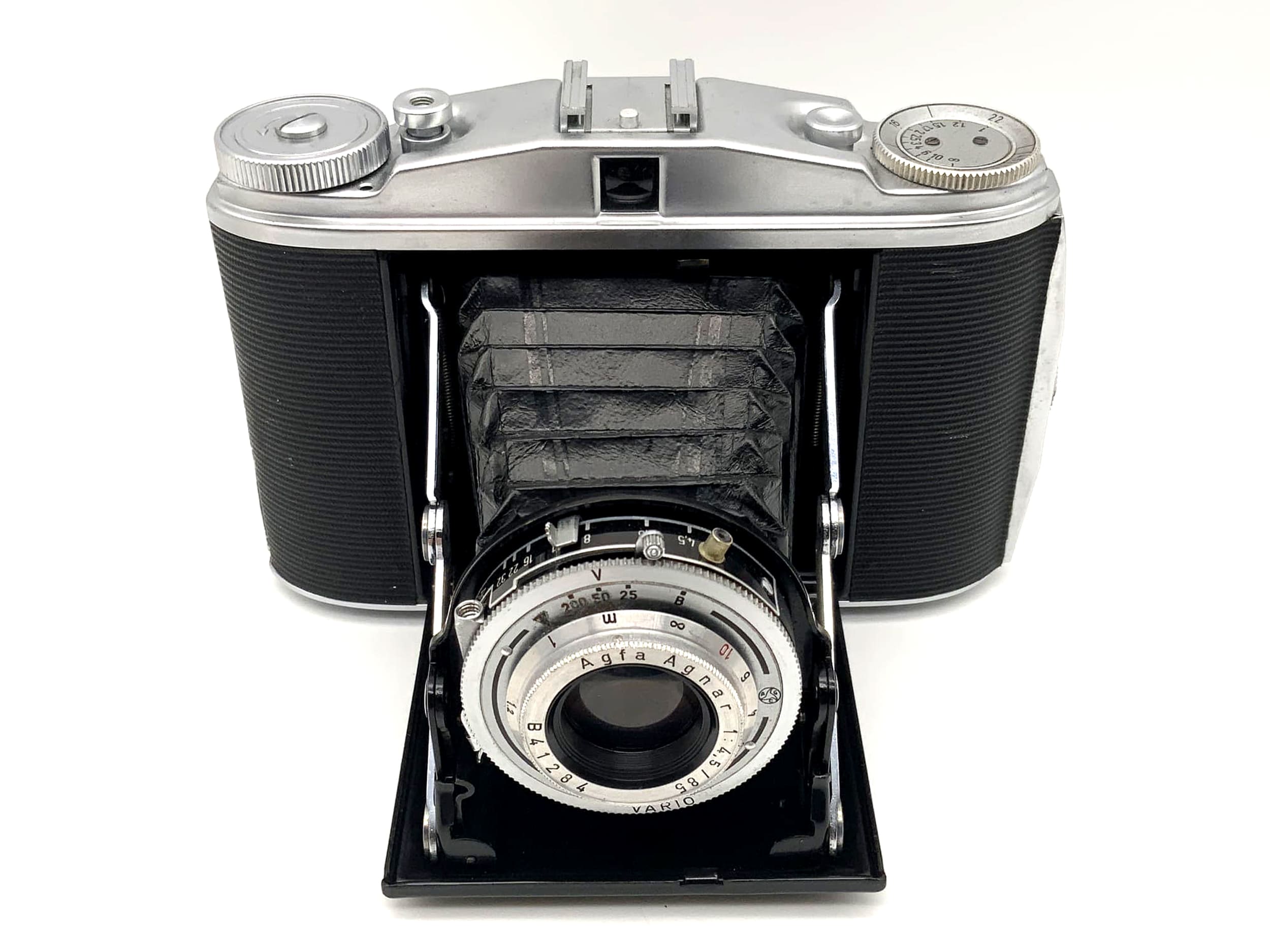 Appareil photo pliable Agfa Isolette II avec Agnar 1:4.5 / 85 Vario