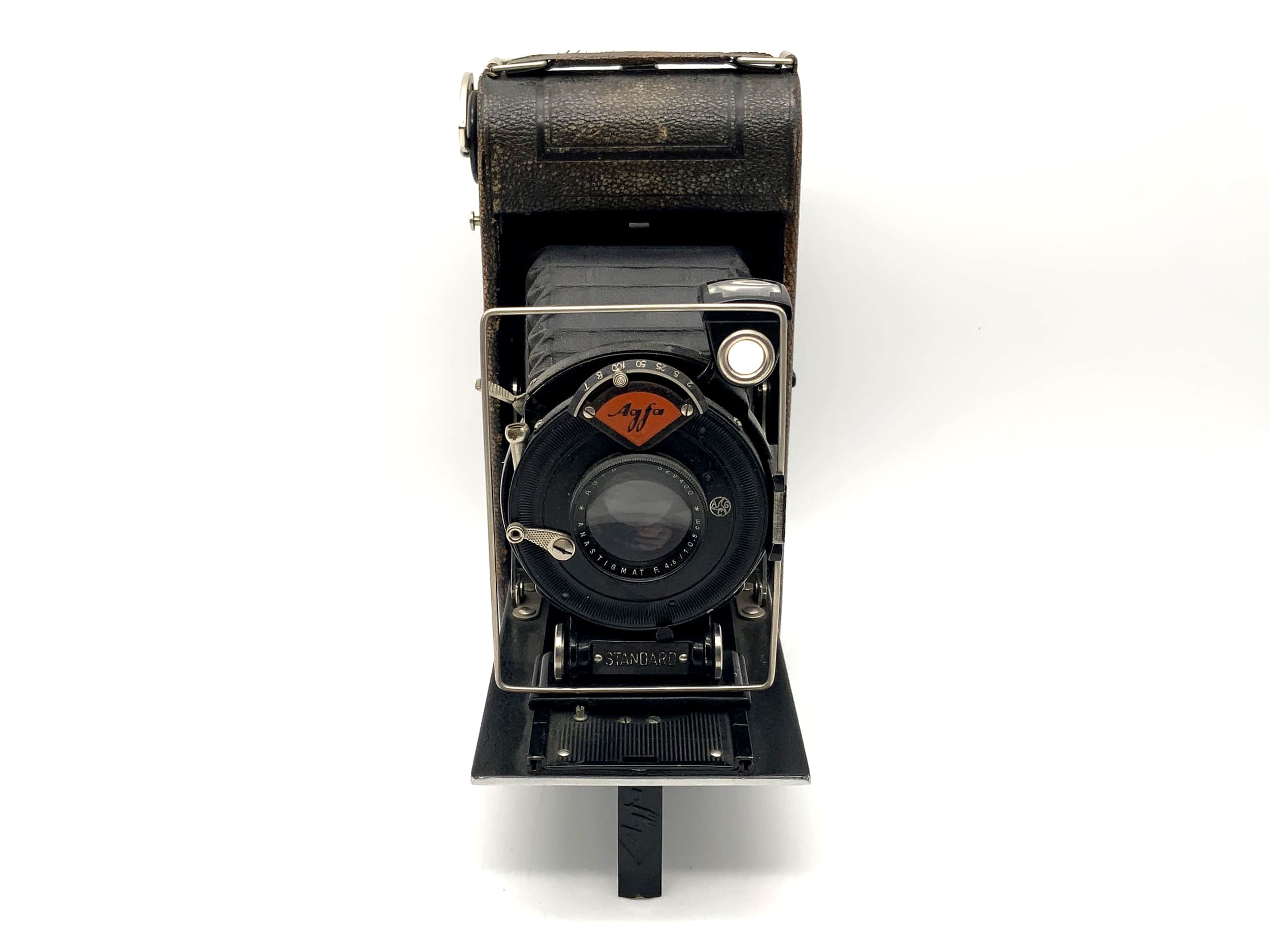 Appareil photo pliant standard Agfa avec objectif Anastigmat F4.5/10.5cm