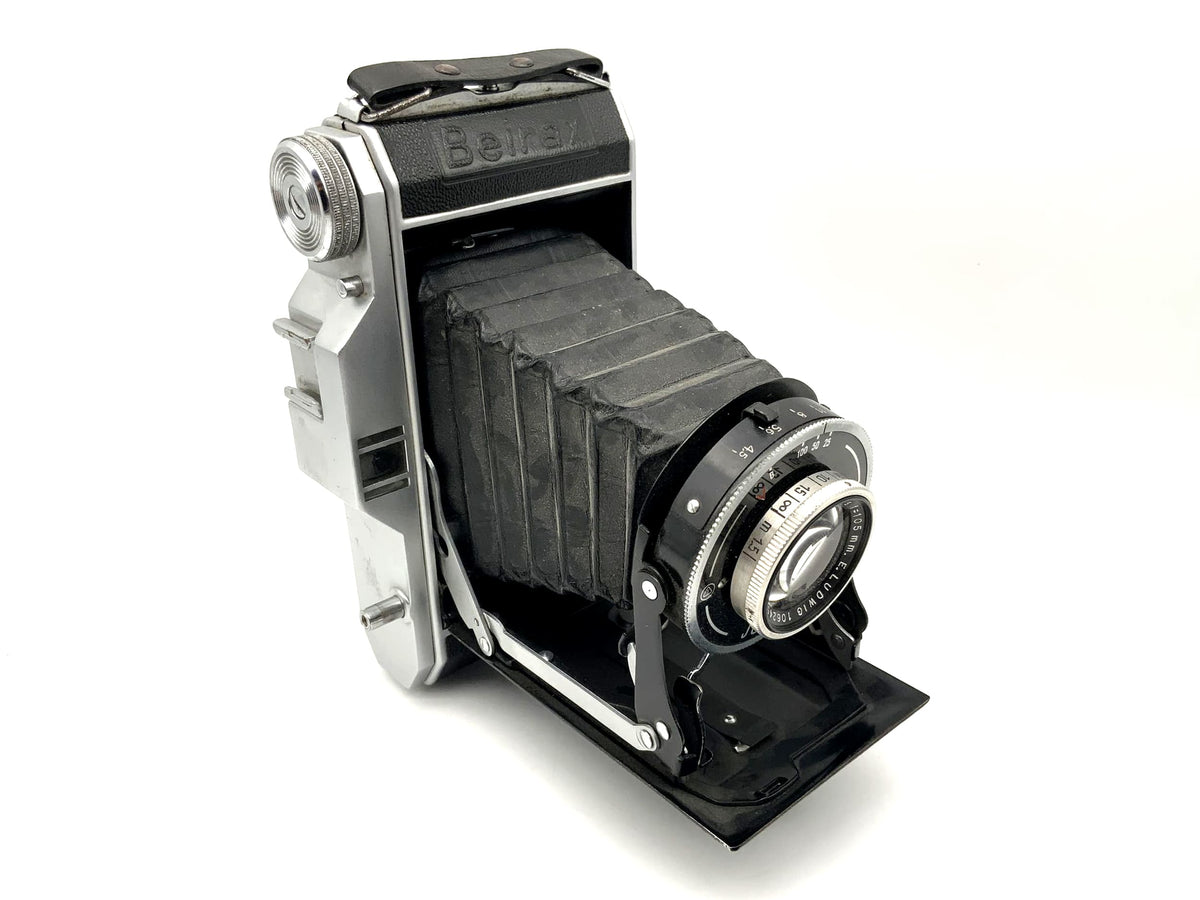 Beier Beirax folding camera with E.Ludwig Meritar 1:4.5 f=105mm Junior