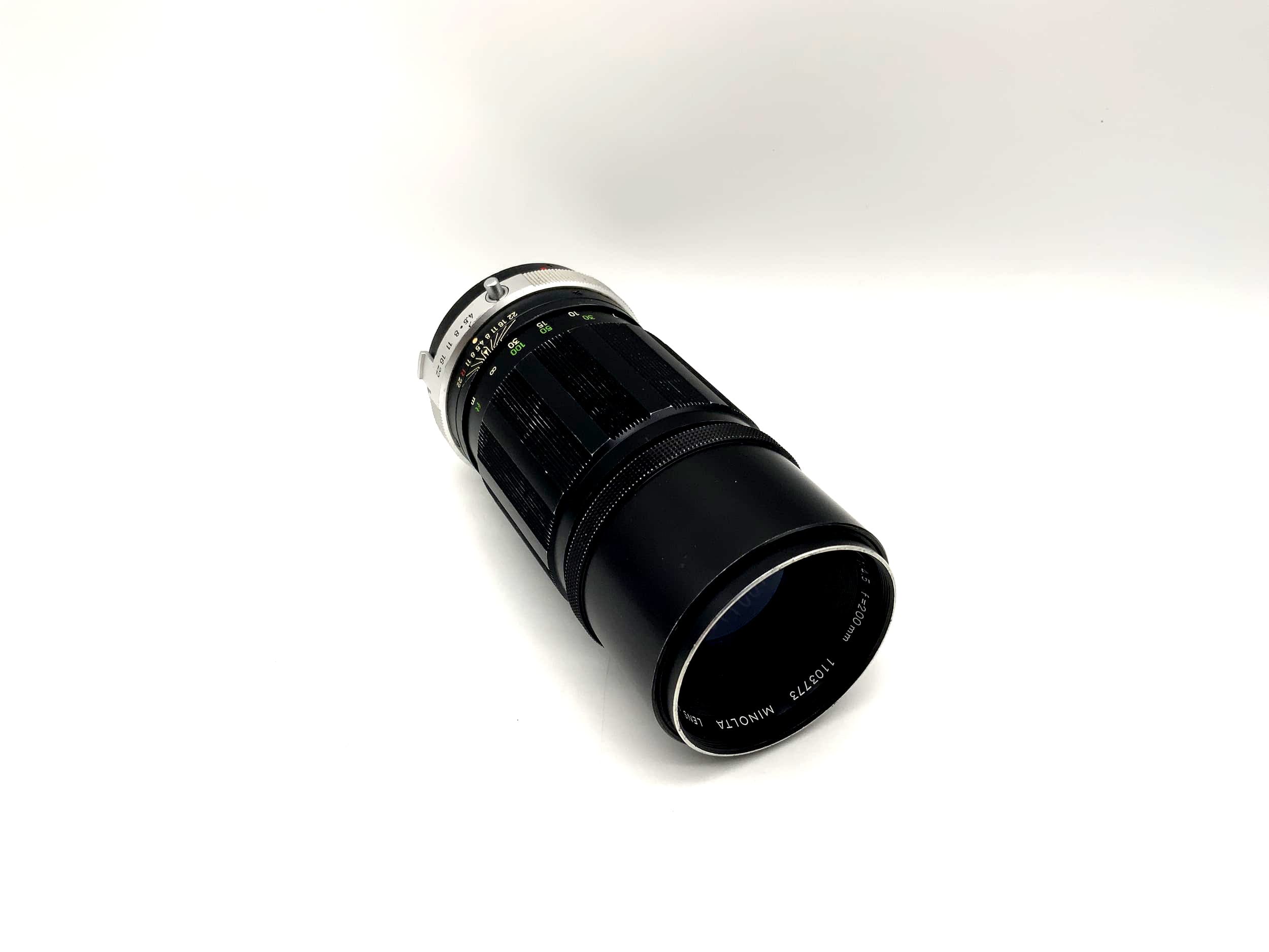 Minolta 200mm 1:4.5 Lens MC Tele Rokkor-PE Camera Camera Lens (Minolta MD)