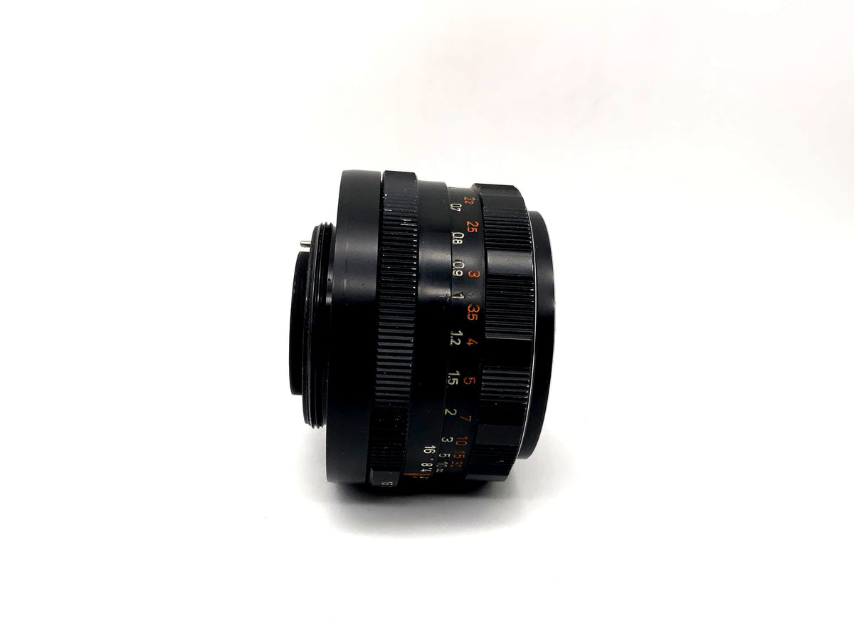Objectif Pentacon 50 mm 1:1.8 automatique, également connu sous le nom d'objectif Meyer Optik Oreston (M42)
