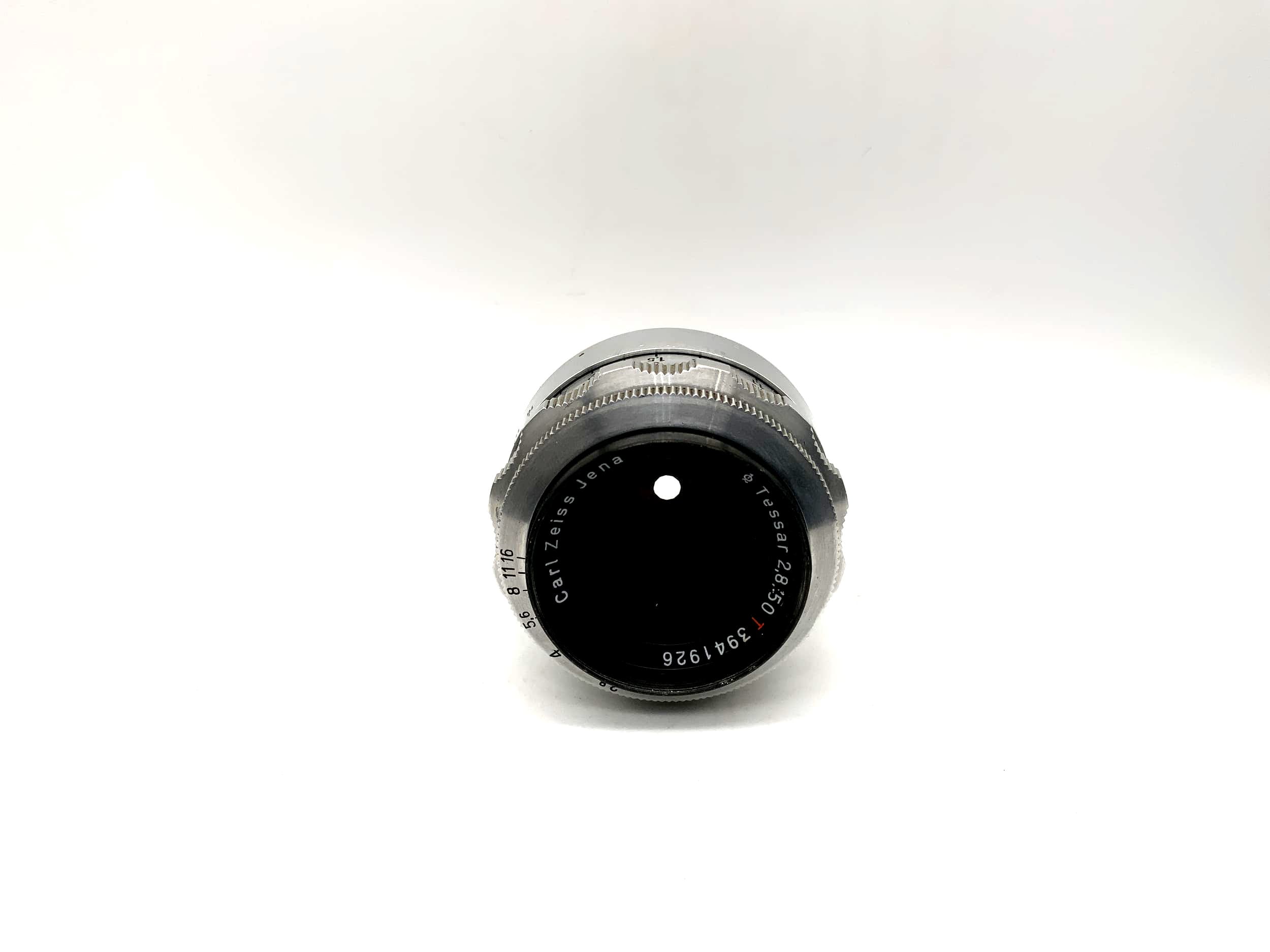 Carl Zeiss 50mm 1:2.8 Lens Tessar 12 Blades red T Camera Lens (Exa)