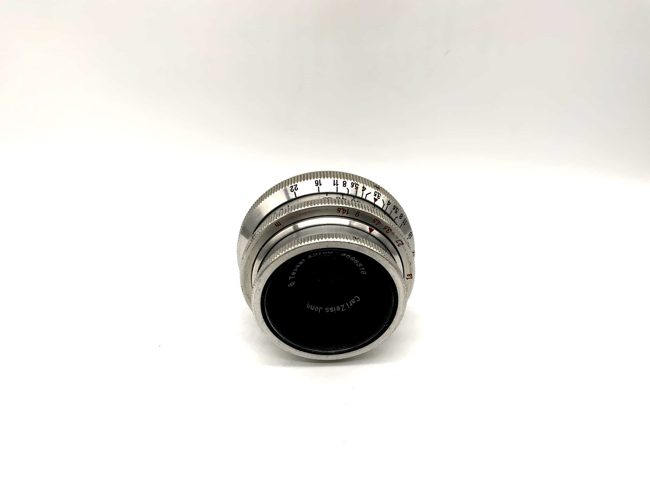 Carl Zeiss 50mm 1:3.5 Lens Tessar 14 Blades red T Camera Lens (Exa)