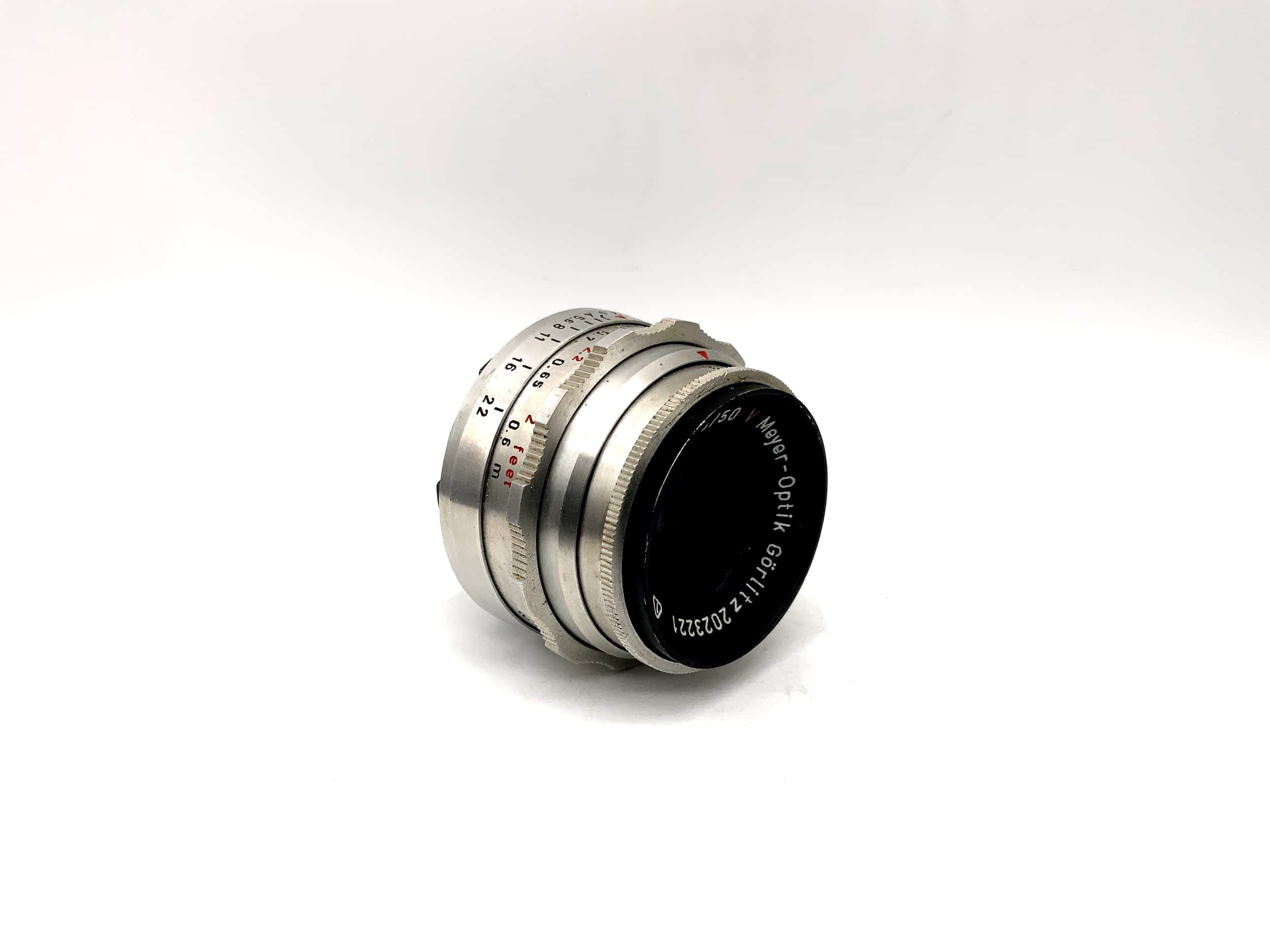 Meyer Optik Görlitz 50mm 1:2.9 lens Trioplan red V camera lens (Exa)