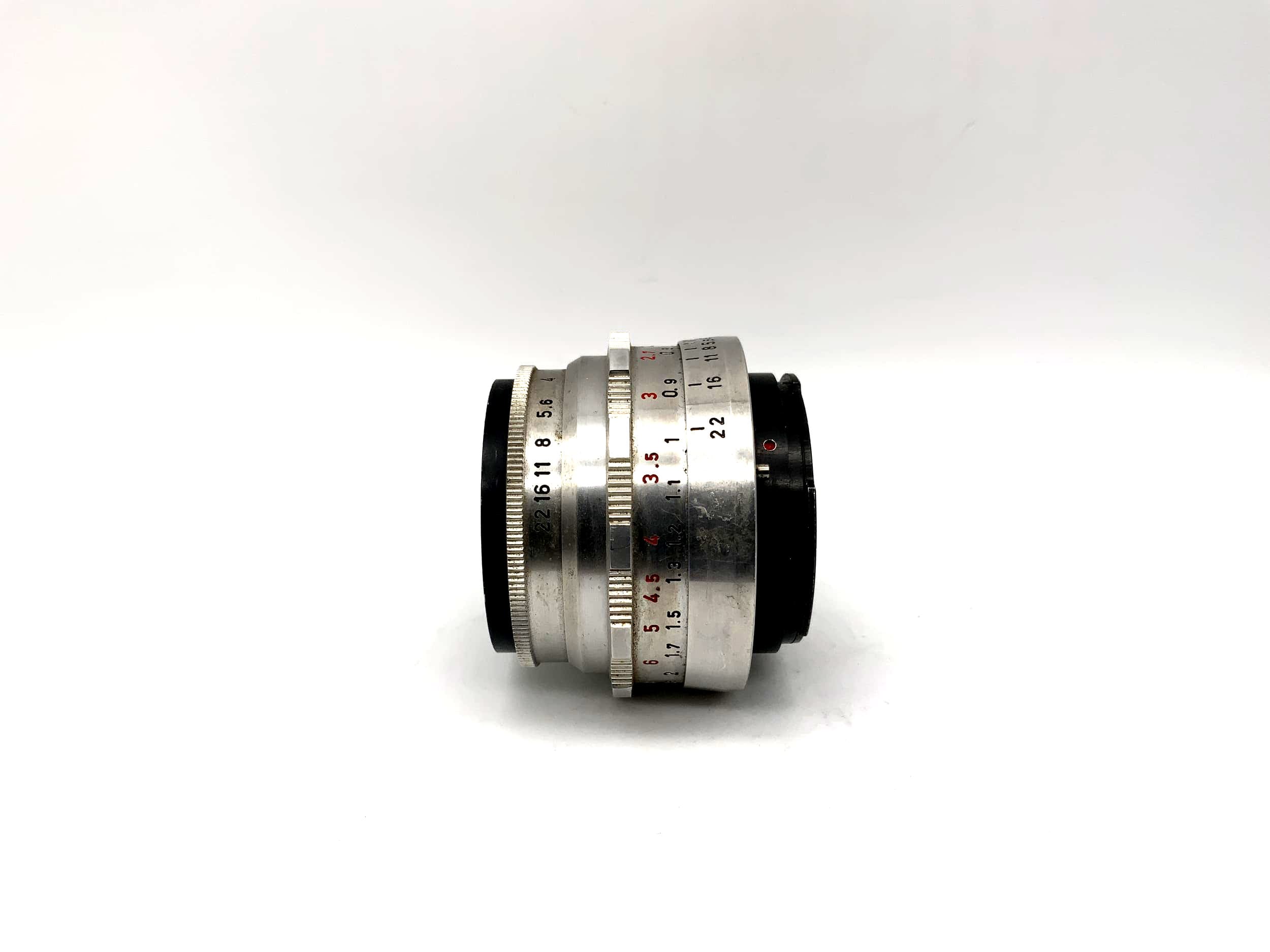 Meyer Optik Görlitz 50mm 1:2.9 lens Trioplan red V camera lens (Exa)