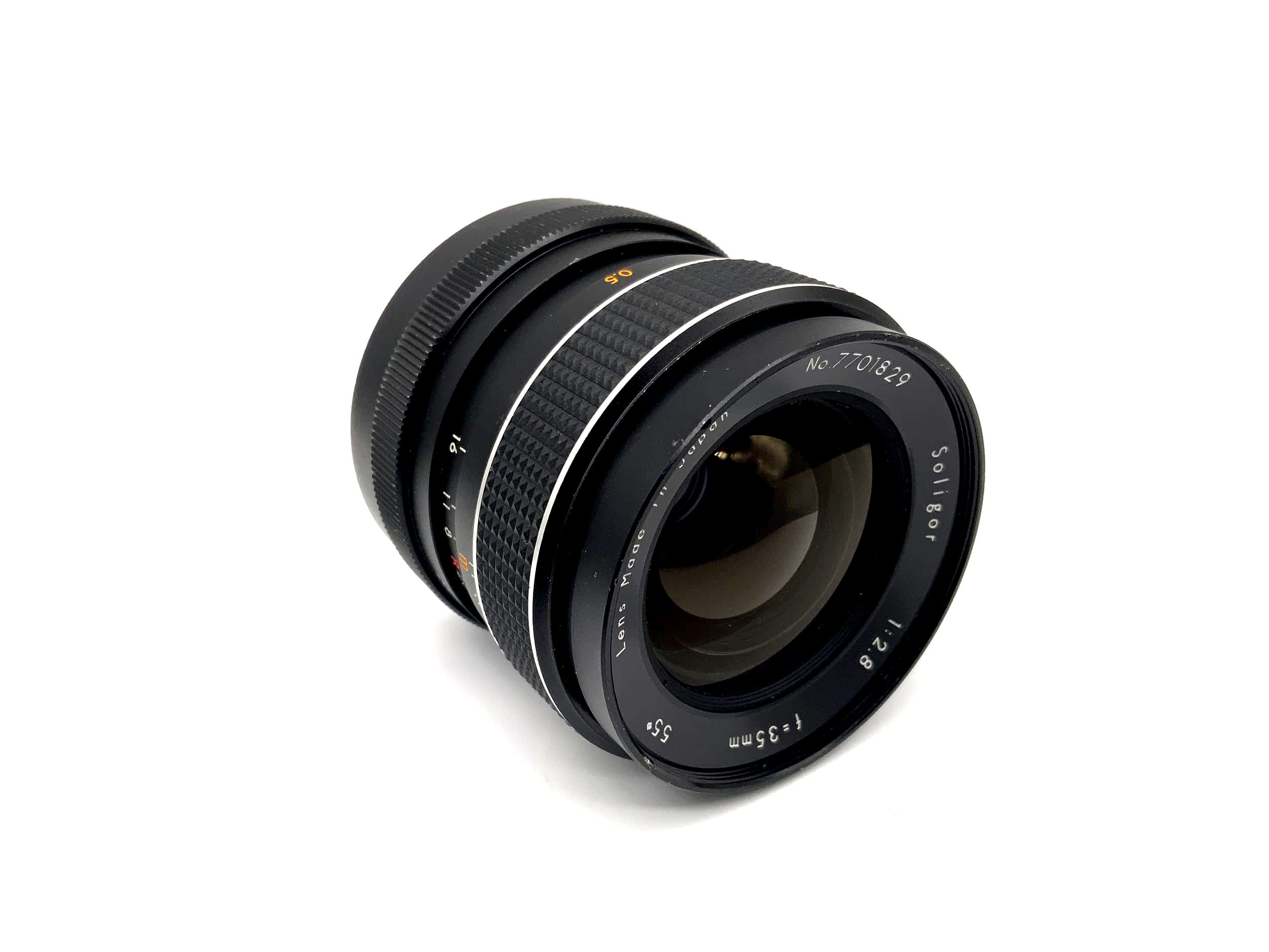 Objectif Soligor 35 mm 1:2.8 pour appareil photo (Konica AR)