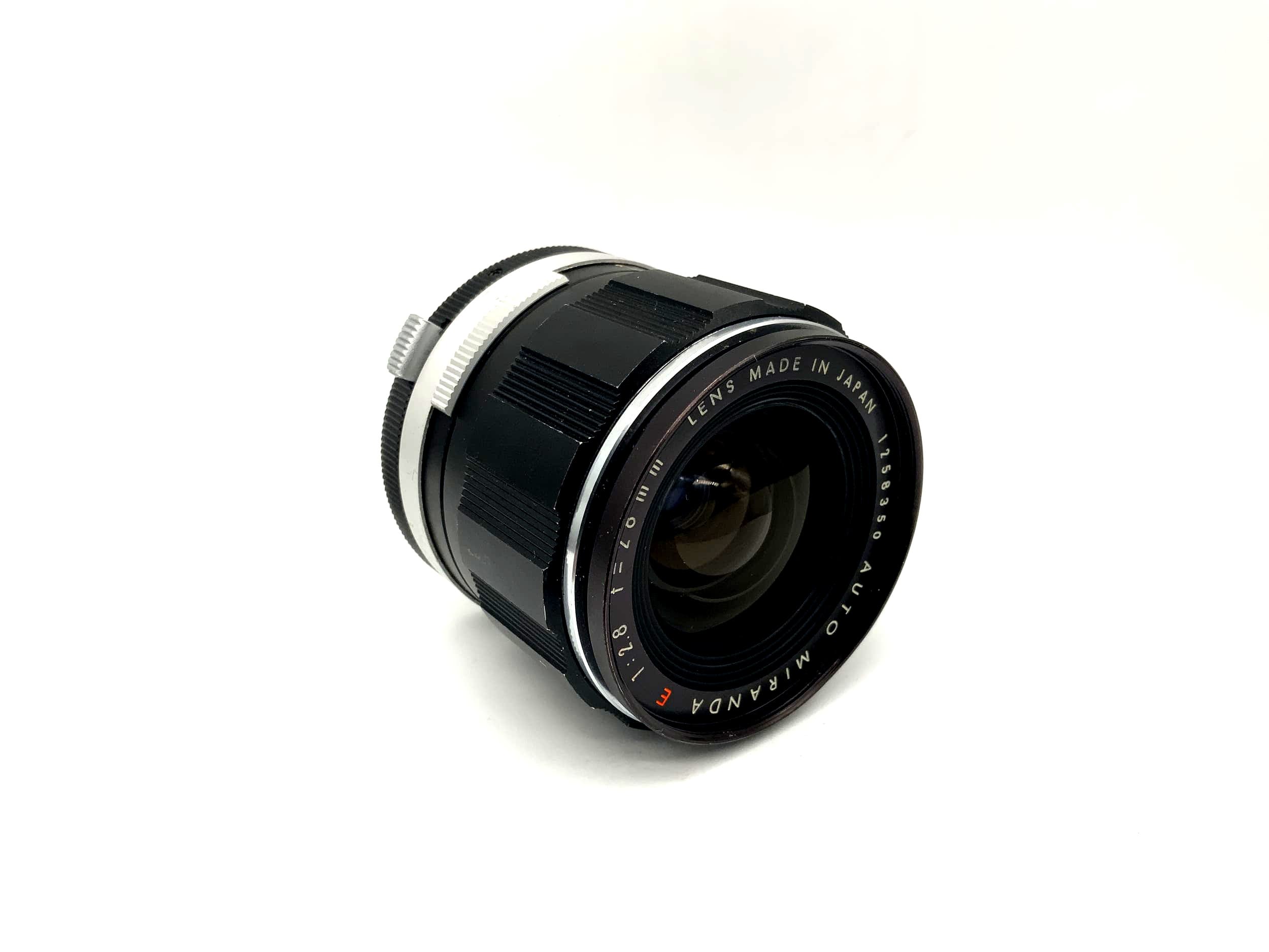Objectif Miranda 28 mm 1:2.8 Auto rouge E pour appareil photo (monture Miranda)