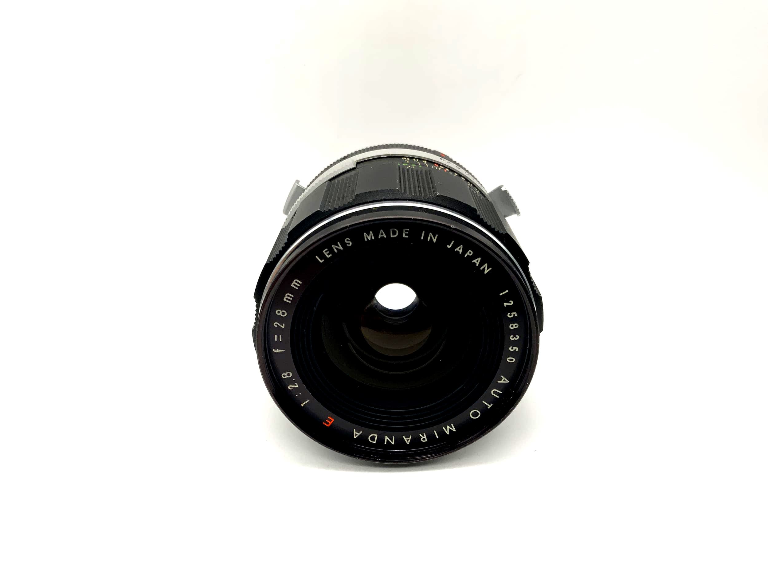 Objectif Miranda 28 mm 1:2.8 Auto rouge E pour appareil photo (monture Miranda)