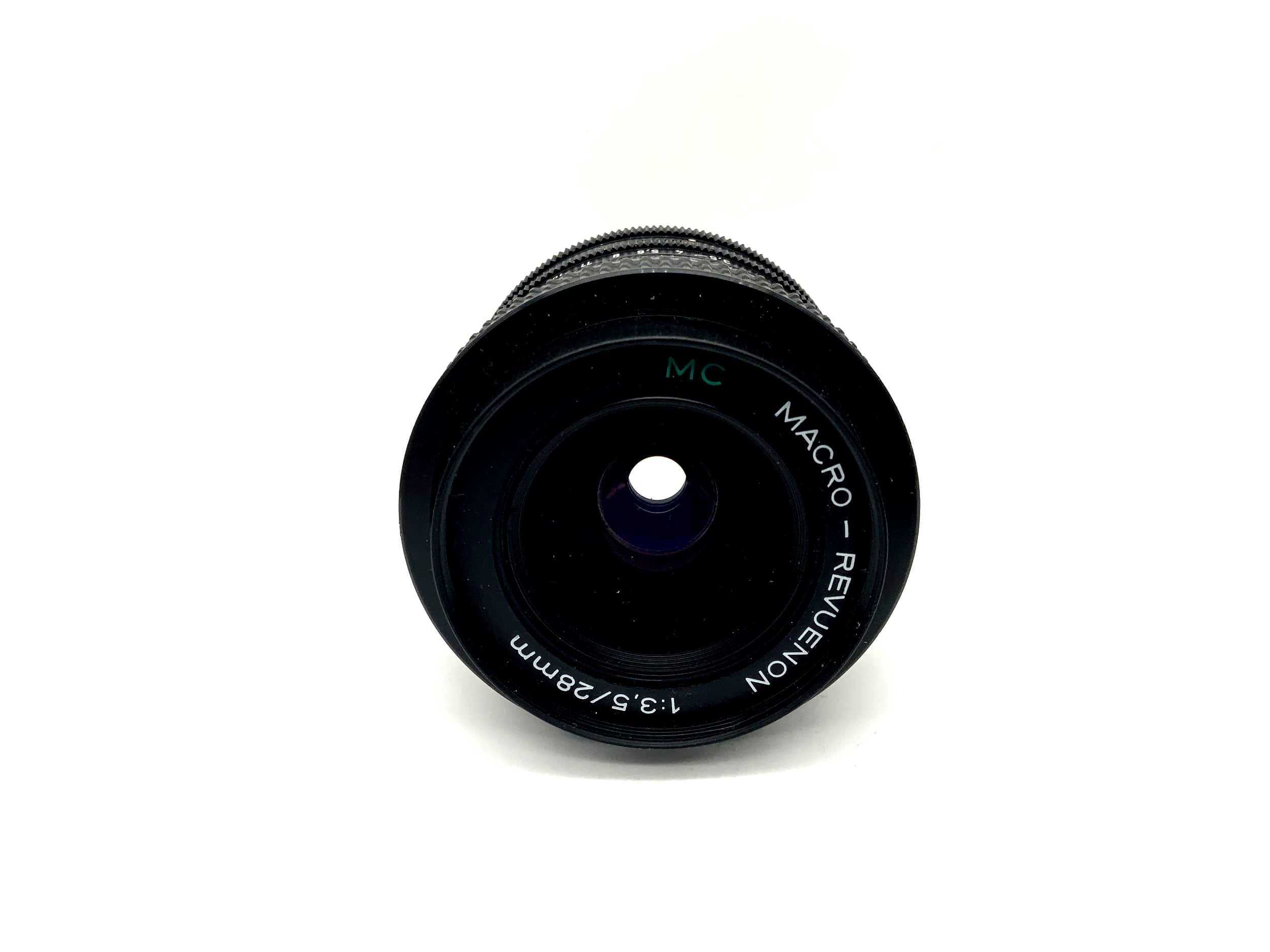 Objectif Revue 28 mm 1:3.5 MC Macro-Revuenon (M42)