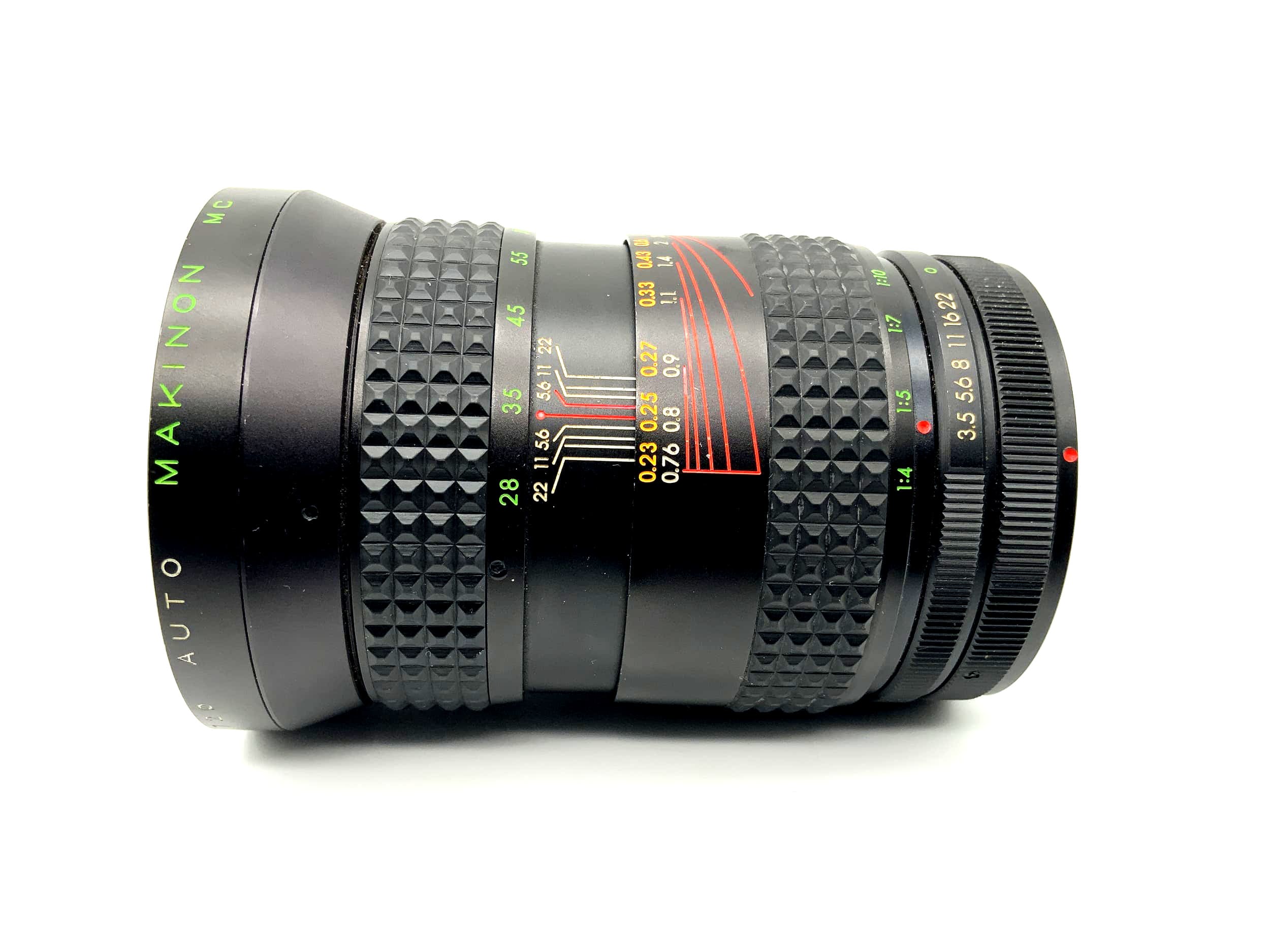 Objectif Makinon 28-80mm 1:3.5 Objectif macro zoom automatique MC pour appareil photo (Canon FD)