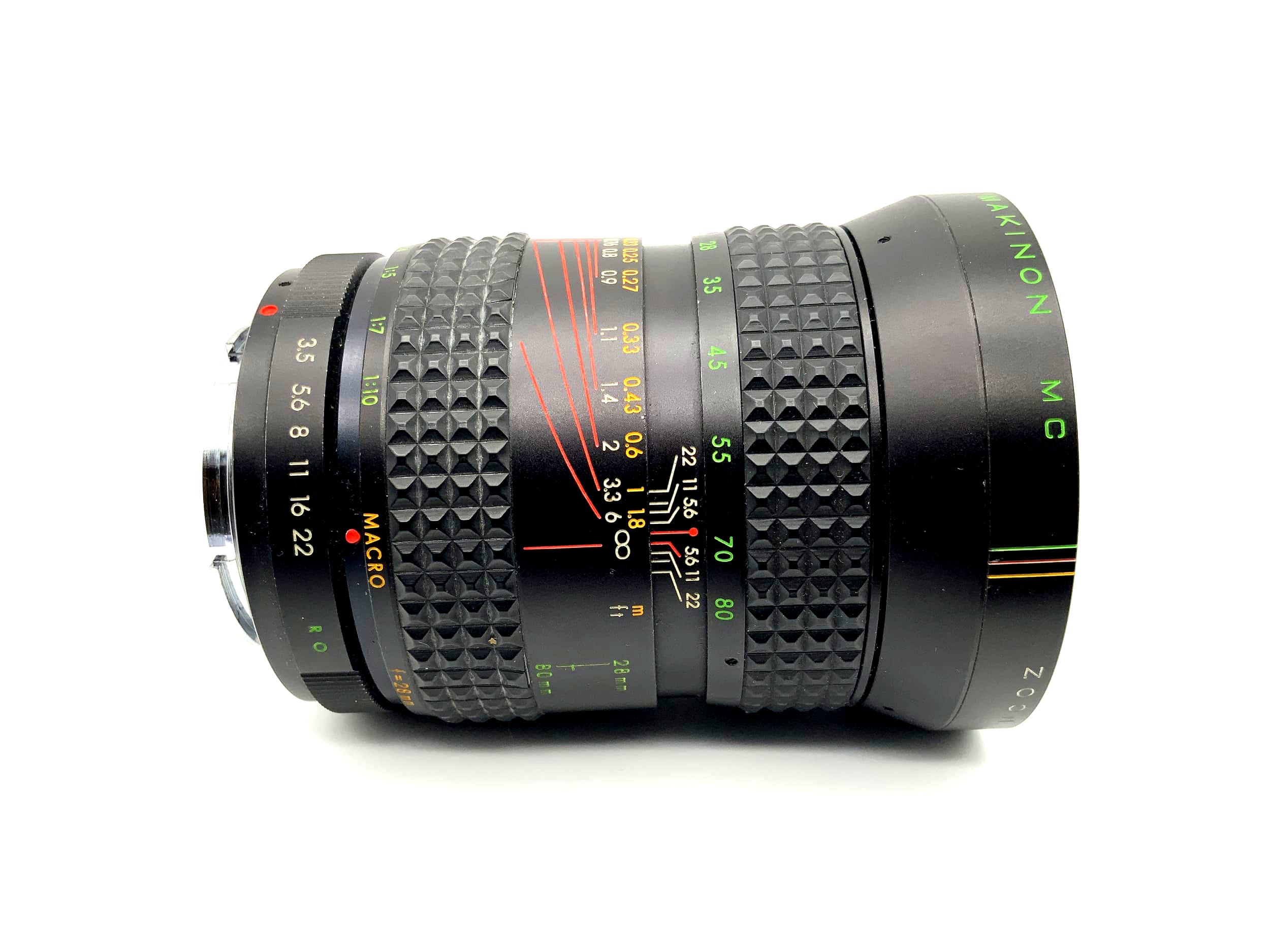 Objectif Makinon 28-80mm 1:3.5 Auto MC Zoom Macro pour appareil photo (Rollei QBM)