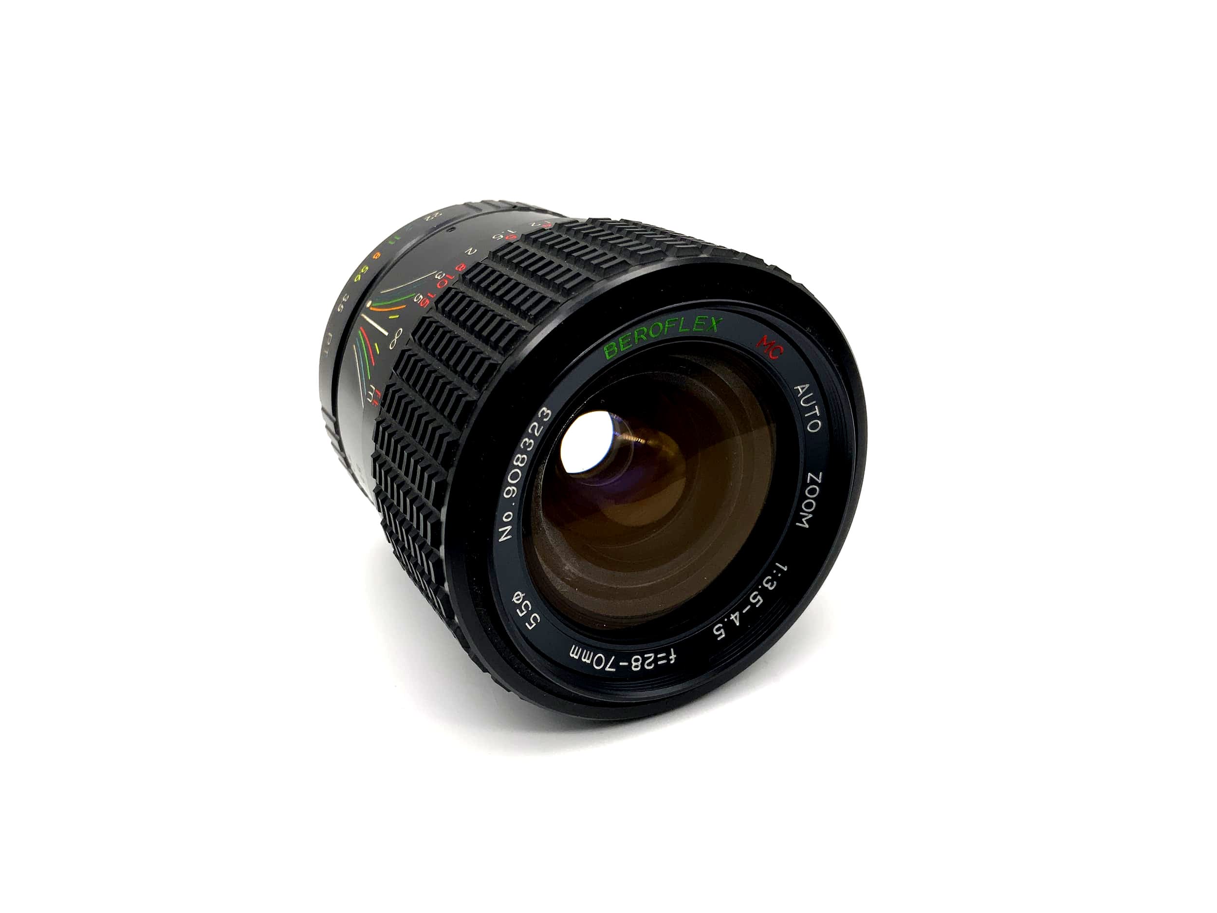 Objectif Beroflex 28-70mm 1:3.5-4.5 MC à zoom automatique et macro (Praktica B)