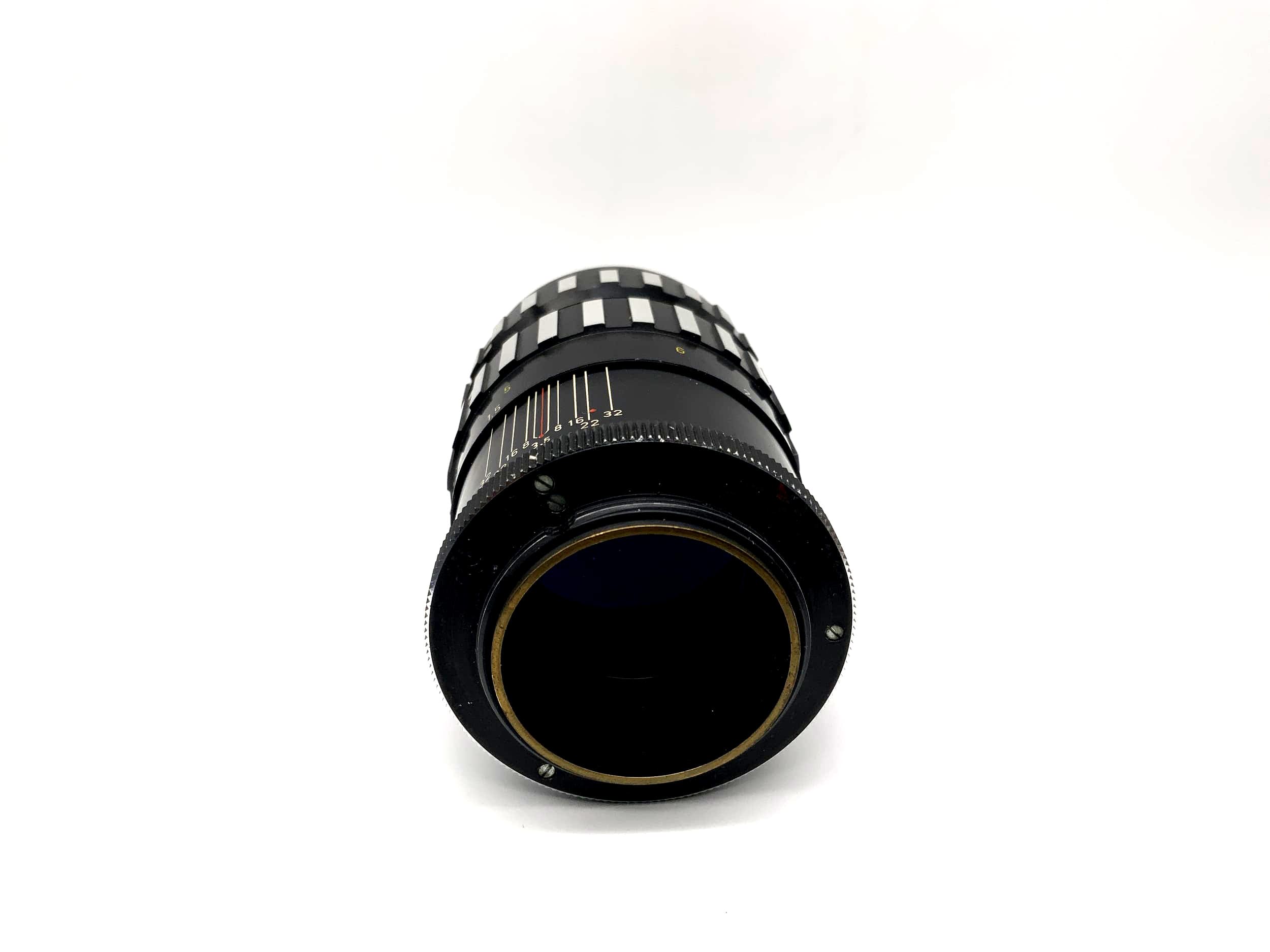 Objectif A.Schacht Ulm 135mm 1:3.5 pour appareil photo Leica Travenar R Zebra (M39)