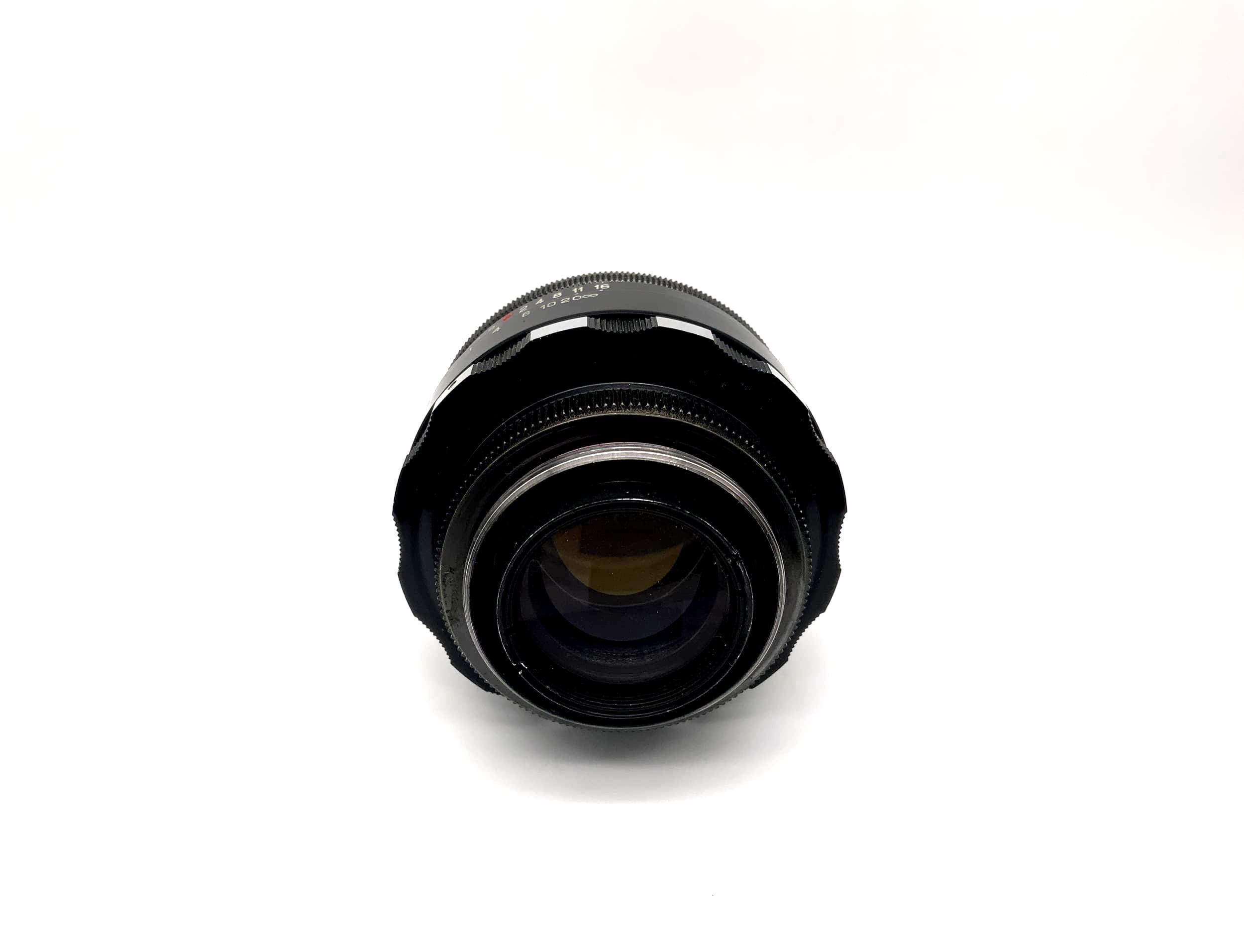 Objectif Zenit 58 mm 1:2 Helios-44 alias Objectif Biotar Zebra Bokeh (M42)