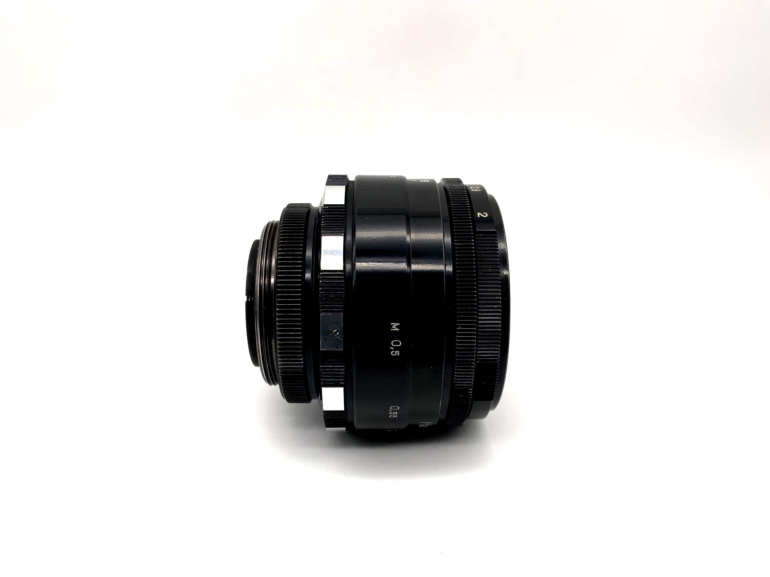 Objectif Zenit 58 mm 1:2 Helios-44 alias Objectif Biotar Zebra Bokeh (M42)