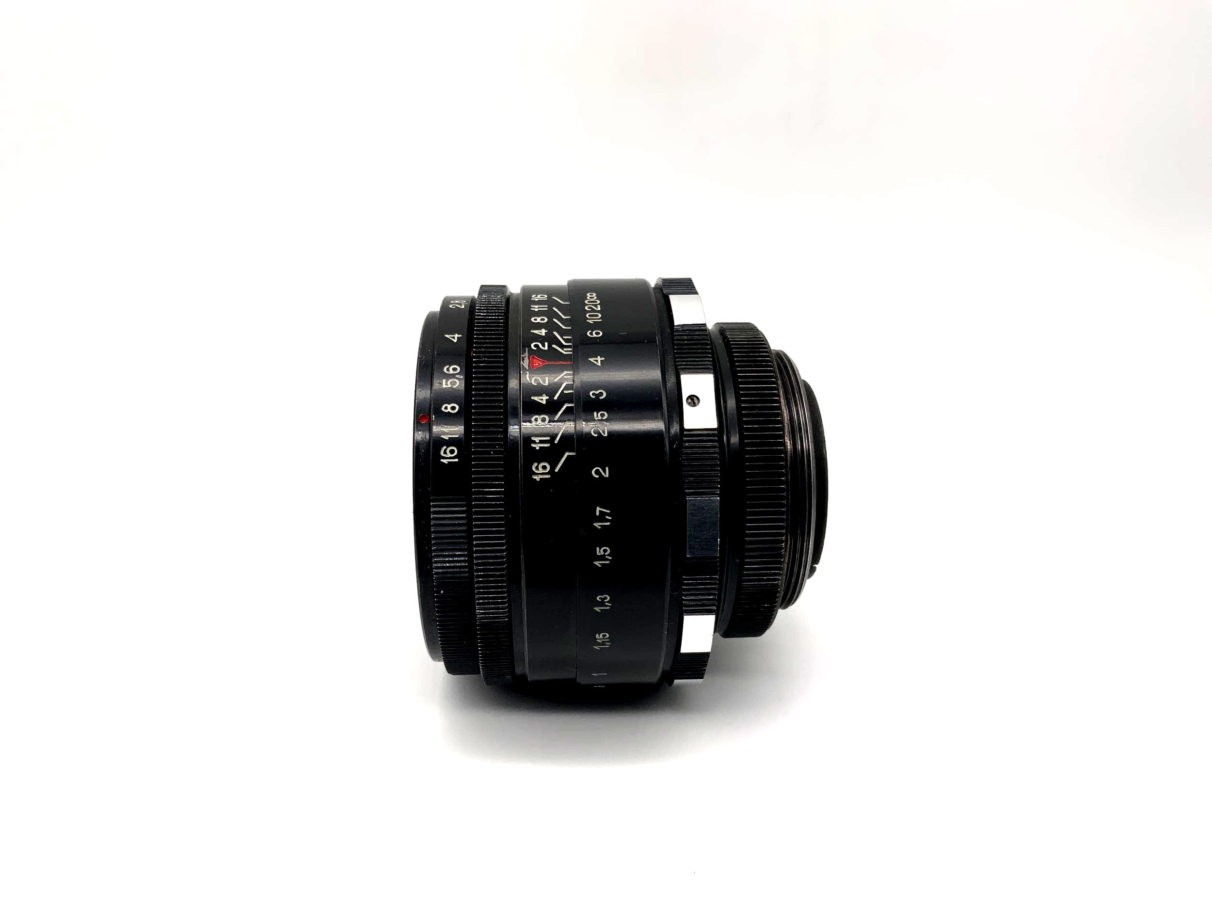 Objectif Zenit 58 mm 1:2 Helios-44 alias Objectif Biotar Zebra Bokeh (M42)