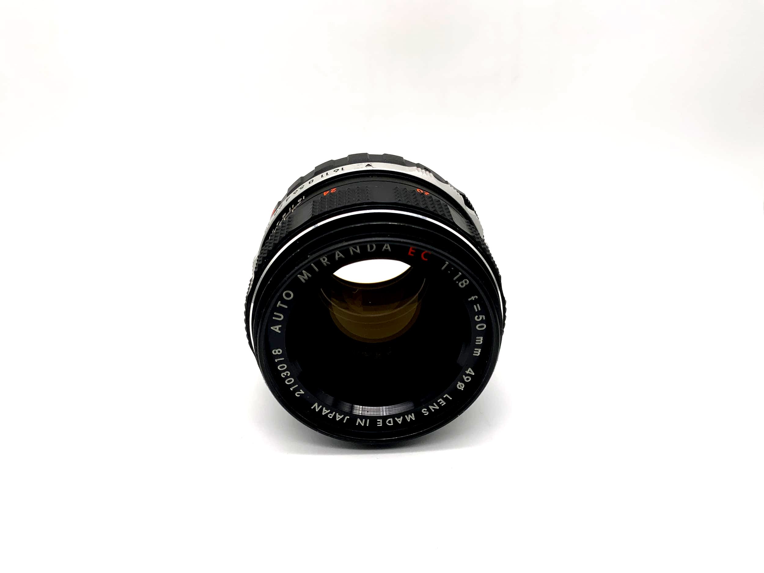 Objectif Miranda 50 mm 1:1.8 Auto EC pour appareil photo (monture Miranda)