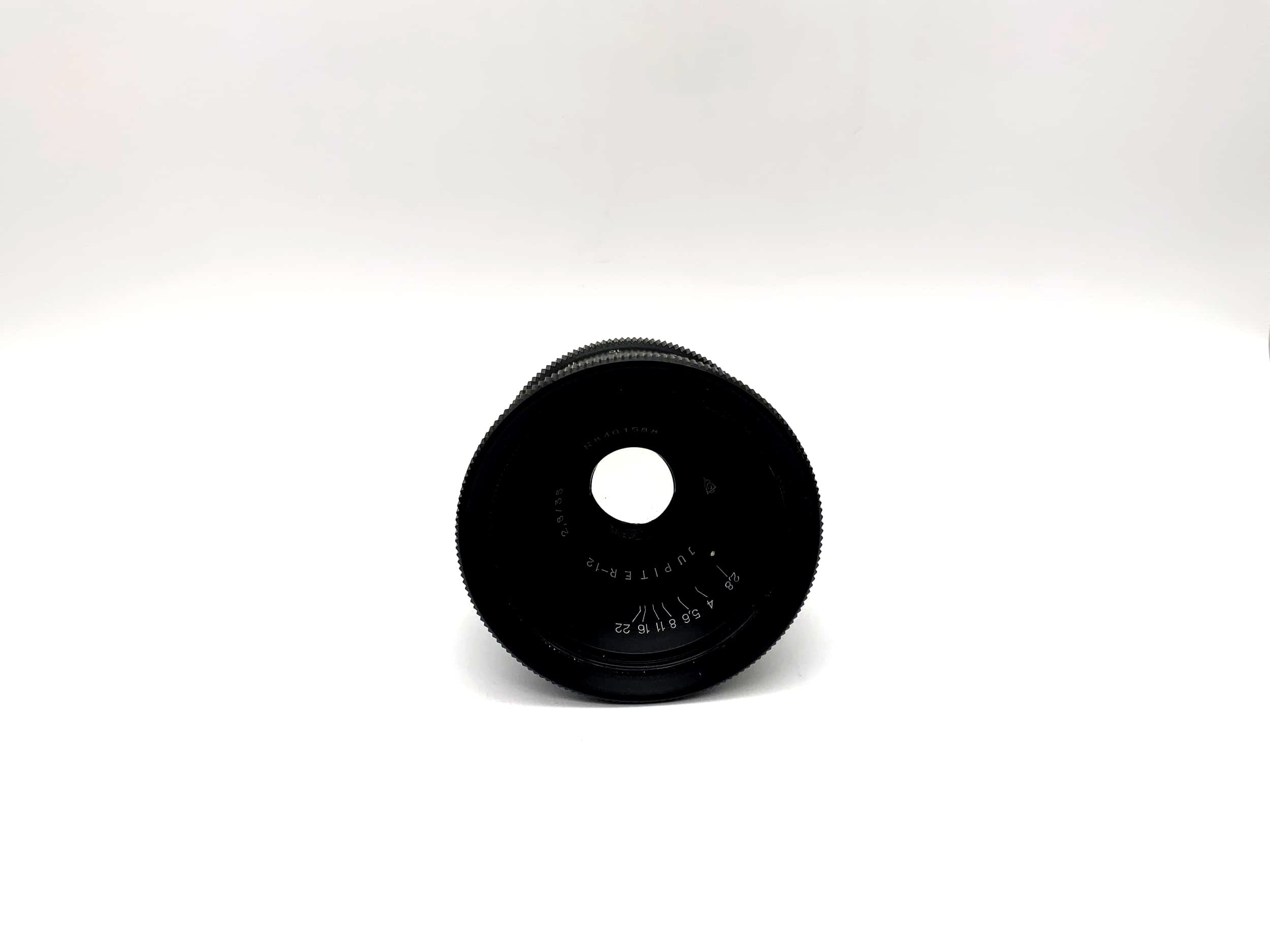 Objectif télémétrique KMZ 35 mm 1:2.8 pour appareil photo Leica Jupiter-12 (M39)