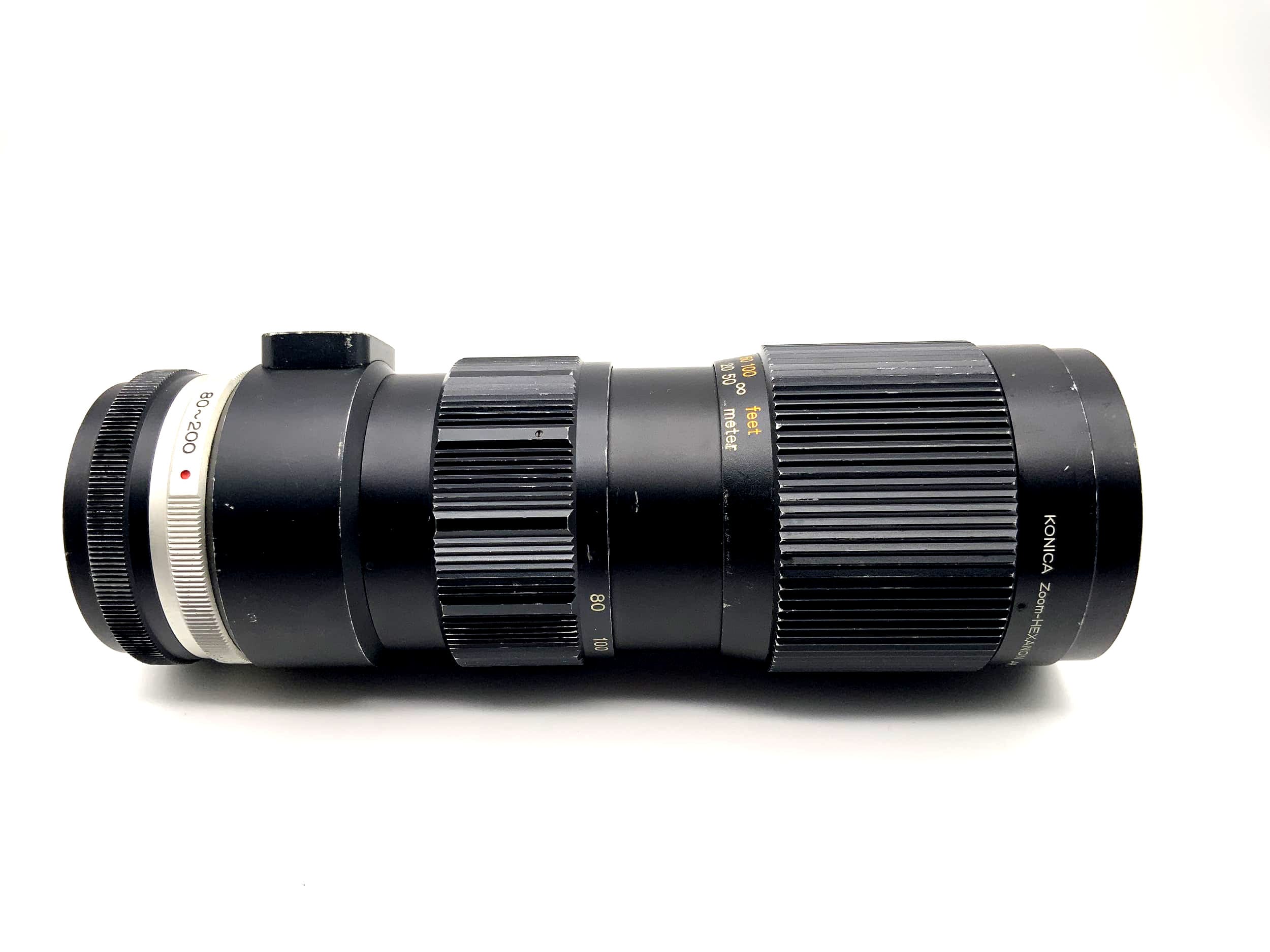 Objectif Konica 80-200mm 1:3.5 Zoom Hexanon AR pour appareil photo (Konica AR)