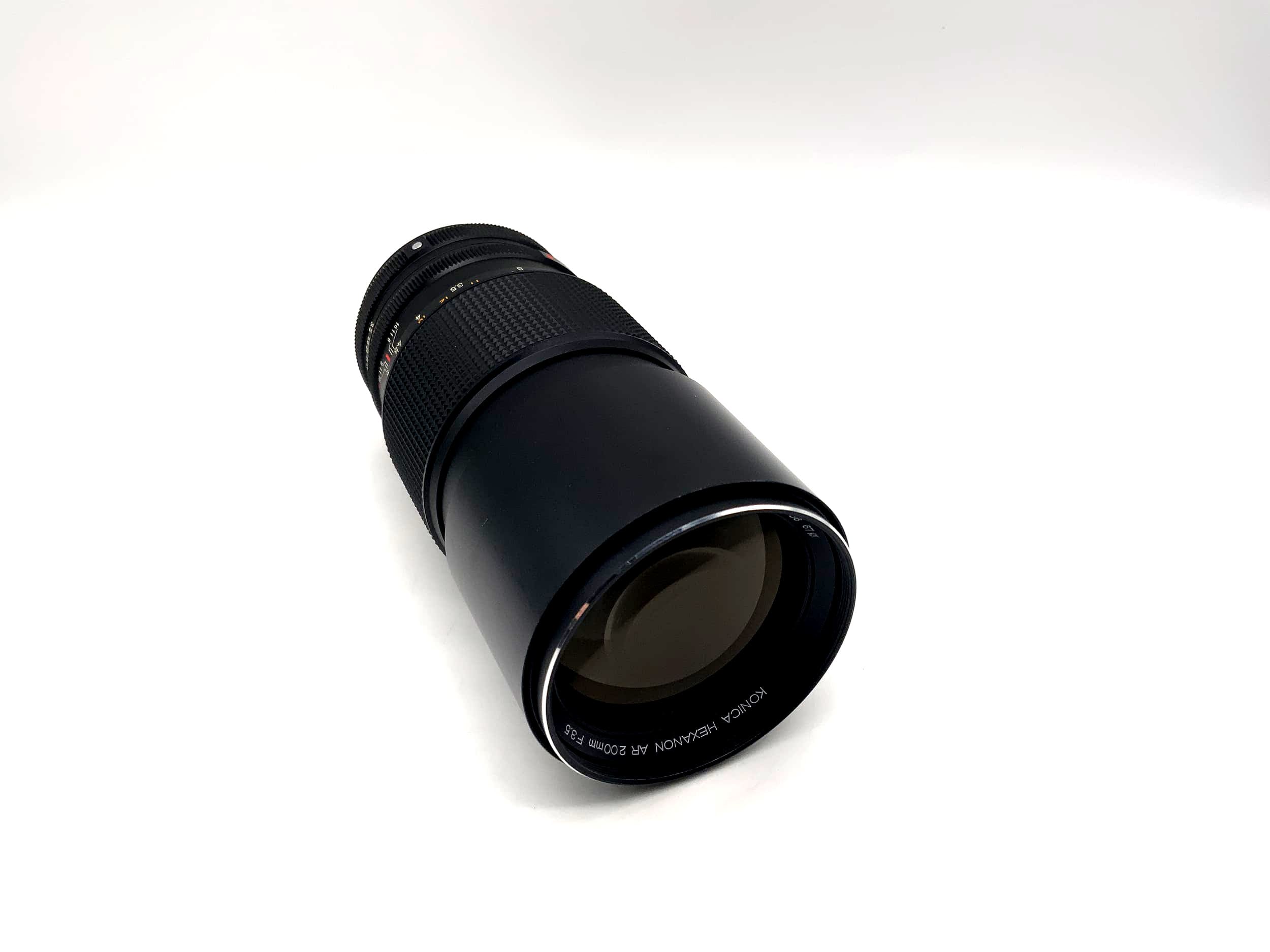 Objectif Konica 200 mm 1:3.5 Hexanon AR pour appareil photo (Konica AR)
