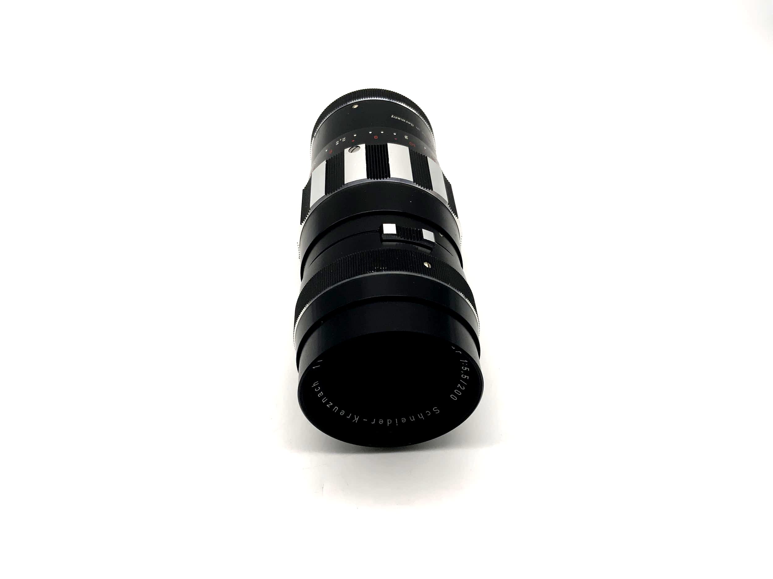 Objectif de caméra Schneider Kreuznach 200 mm 1:5,5 Tele-Xenar Zebra (M42)