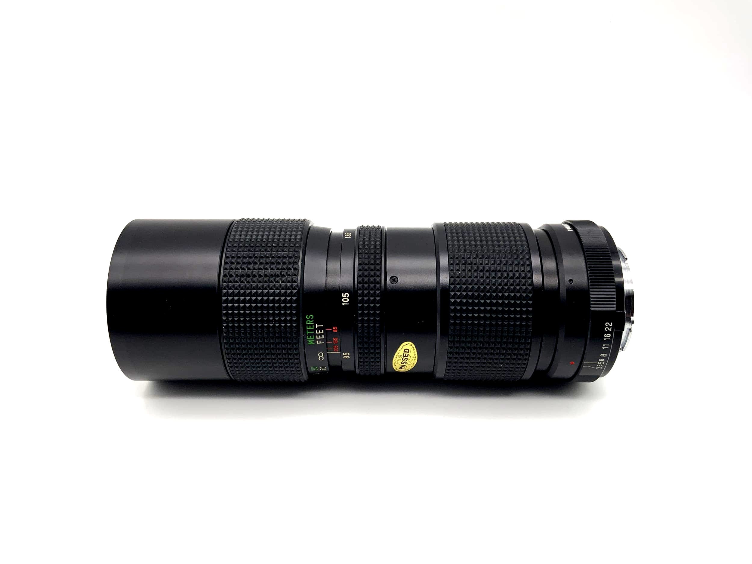 Objectif Vivitar 85-205 mm 1:3.8 à mise au point rapprochée et zoom automatique (Minolta MD)