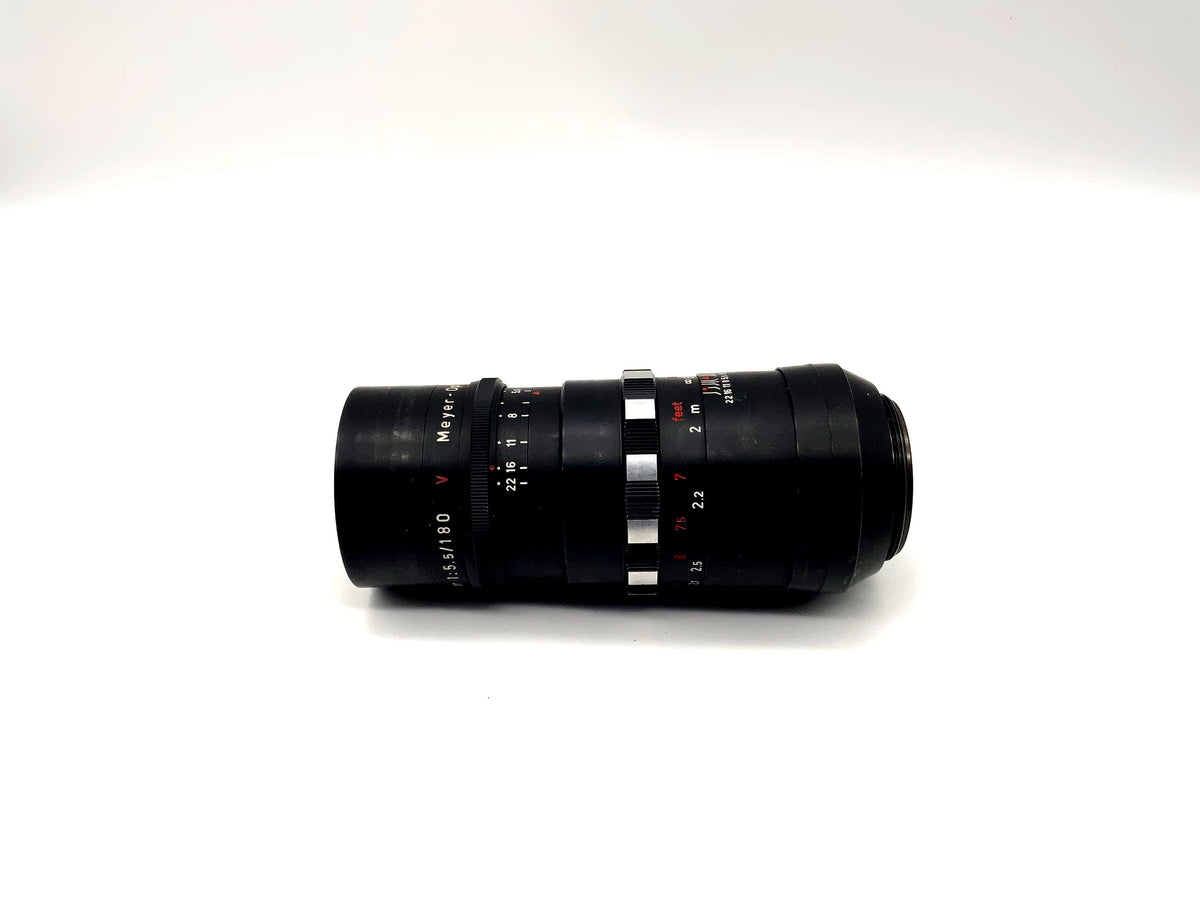 Meyer Optik Görlitz 180mm 1:5.5 Lens Telemegor Bokeh red V Camera Lens (M42)