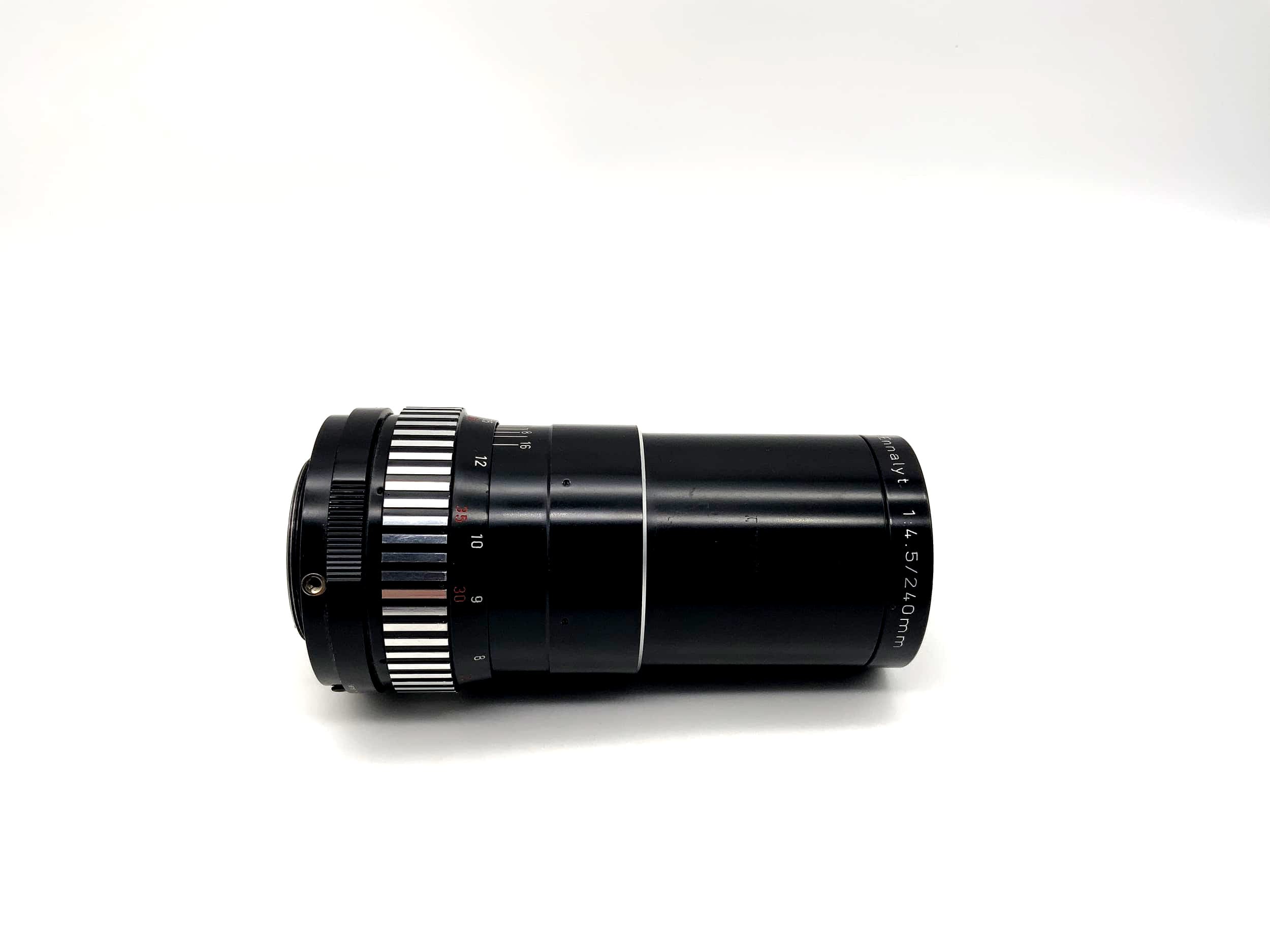 Objectif de caméra télé-Ennalyt Enna Munich 240 mm 1:4,5 (M42)