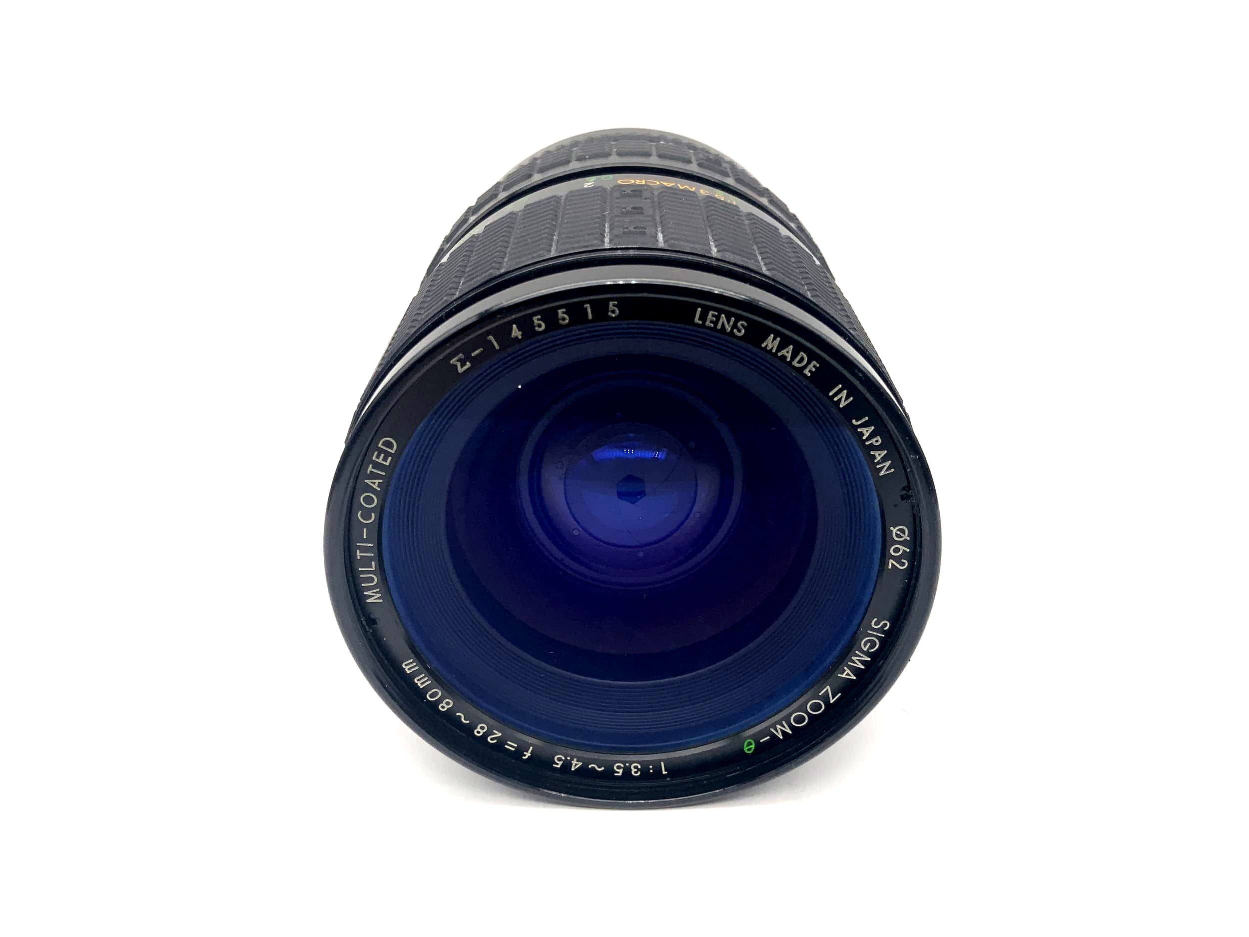 Objectif Sigma 28-80mm 1:3.5-4.5 Zoom-0 Objectif macro multicouche (Minolta MD)