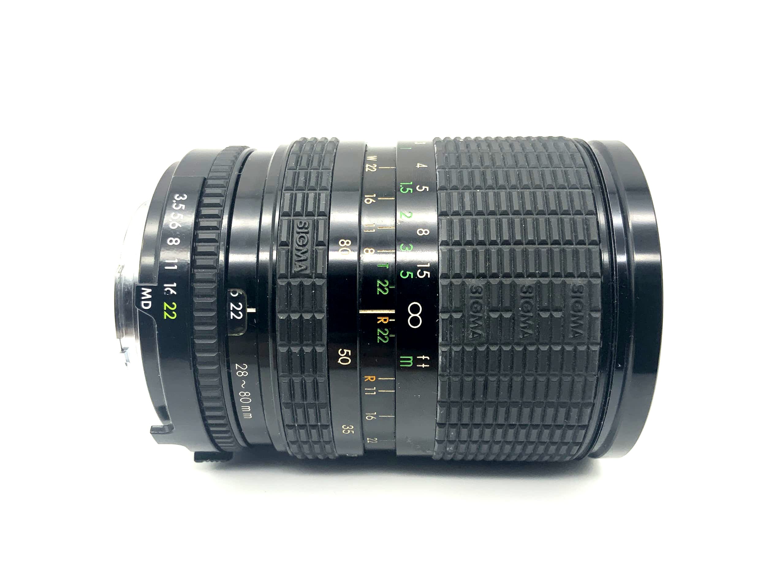 Objectif Sigma 28-80mm 1:3.5-4.5 Zoom-0 Objectif macro multicouche (Minolta MD)