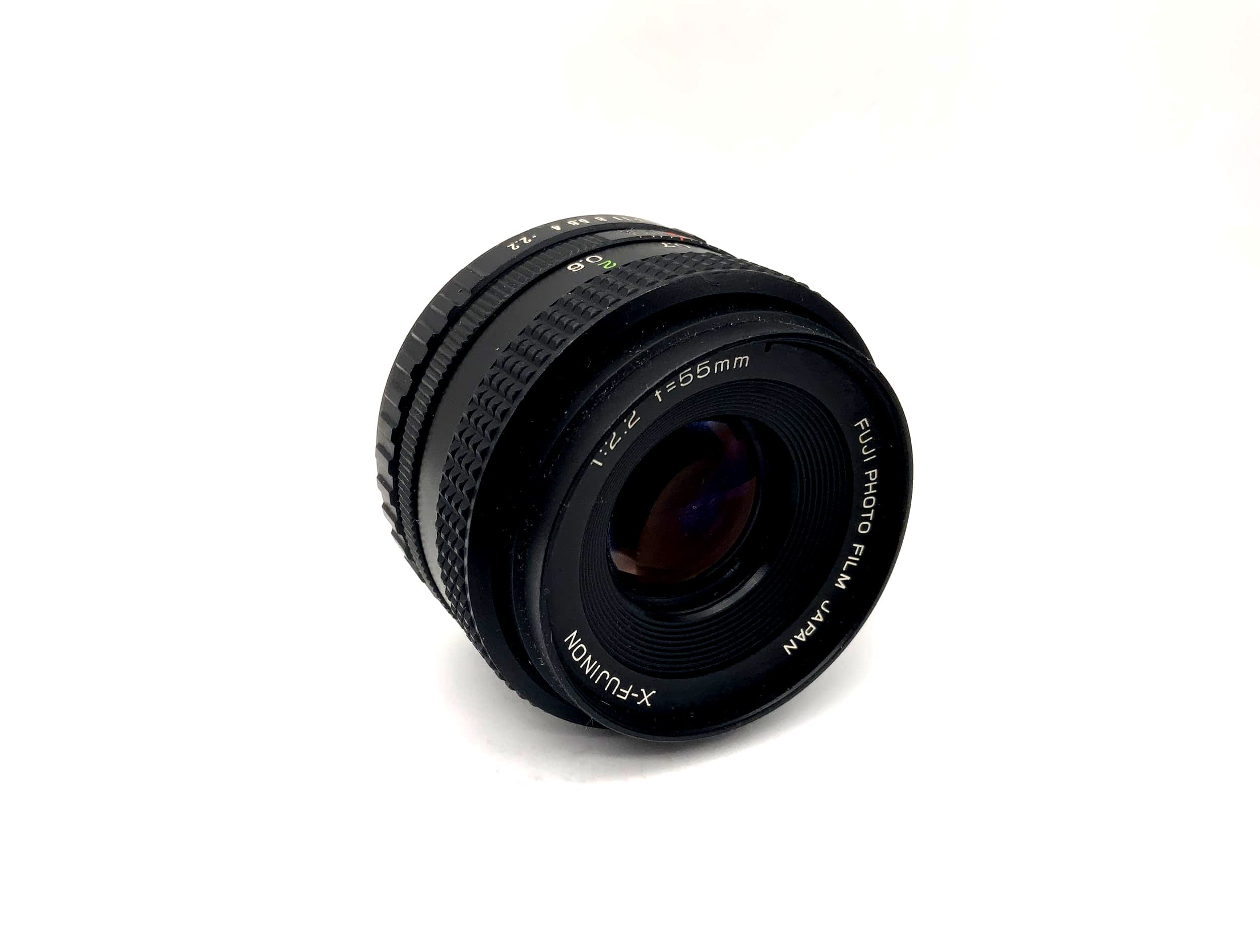 Objectif Fuji 55 mm 1:2.2 pour appareil photo Fuji X (Fujica X)