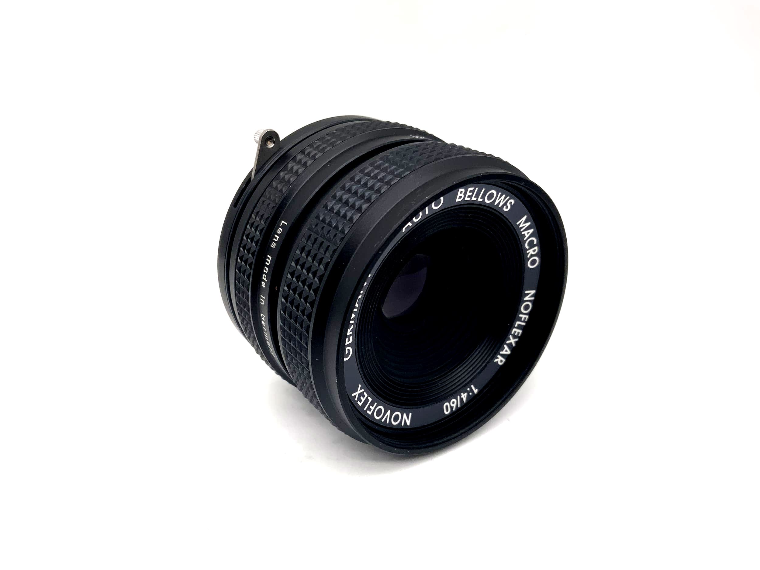 Objectif Novoflex 60 mm 1:4 à soufflet automatique pour appareil photo macro Noflexar (Olympus OM)