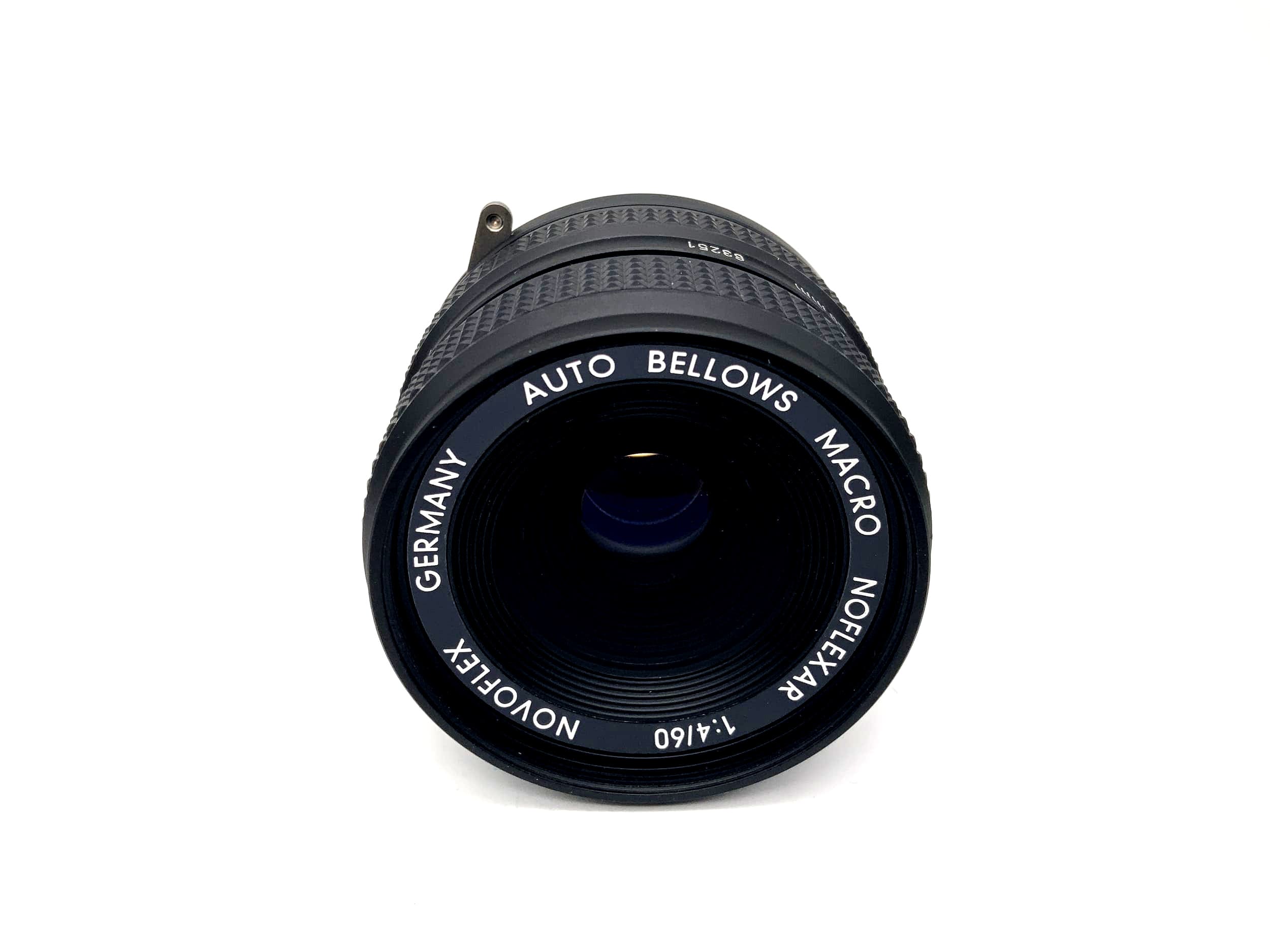 Objectif Novoflex 60 mm 1:4 à soufflet automatique pour appareil photo macro Noflexar (Olympus OM)