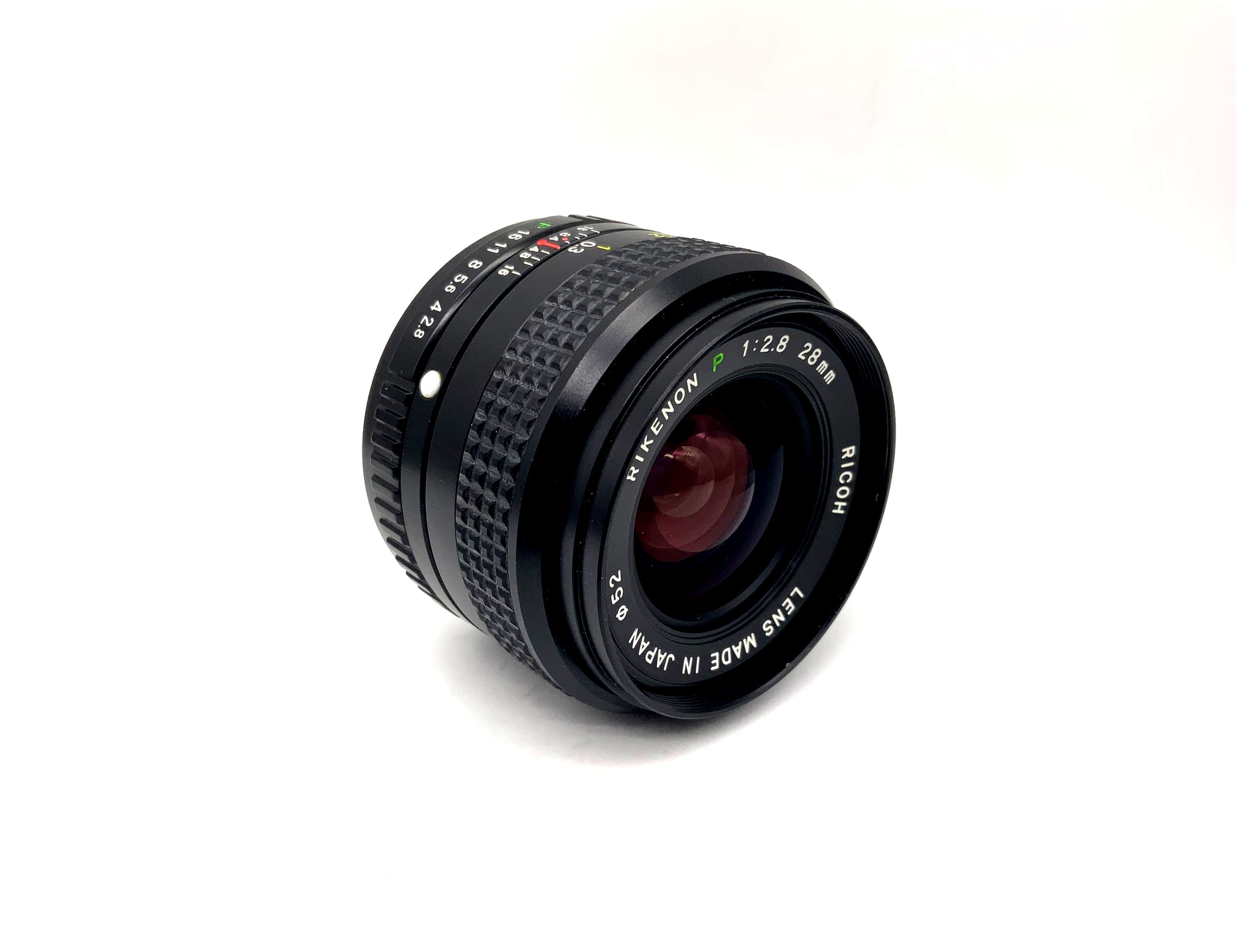 Objectif Ricoh 28 mm 1:2.8 Rikenon P pour appareil photo (Pentax K)