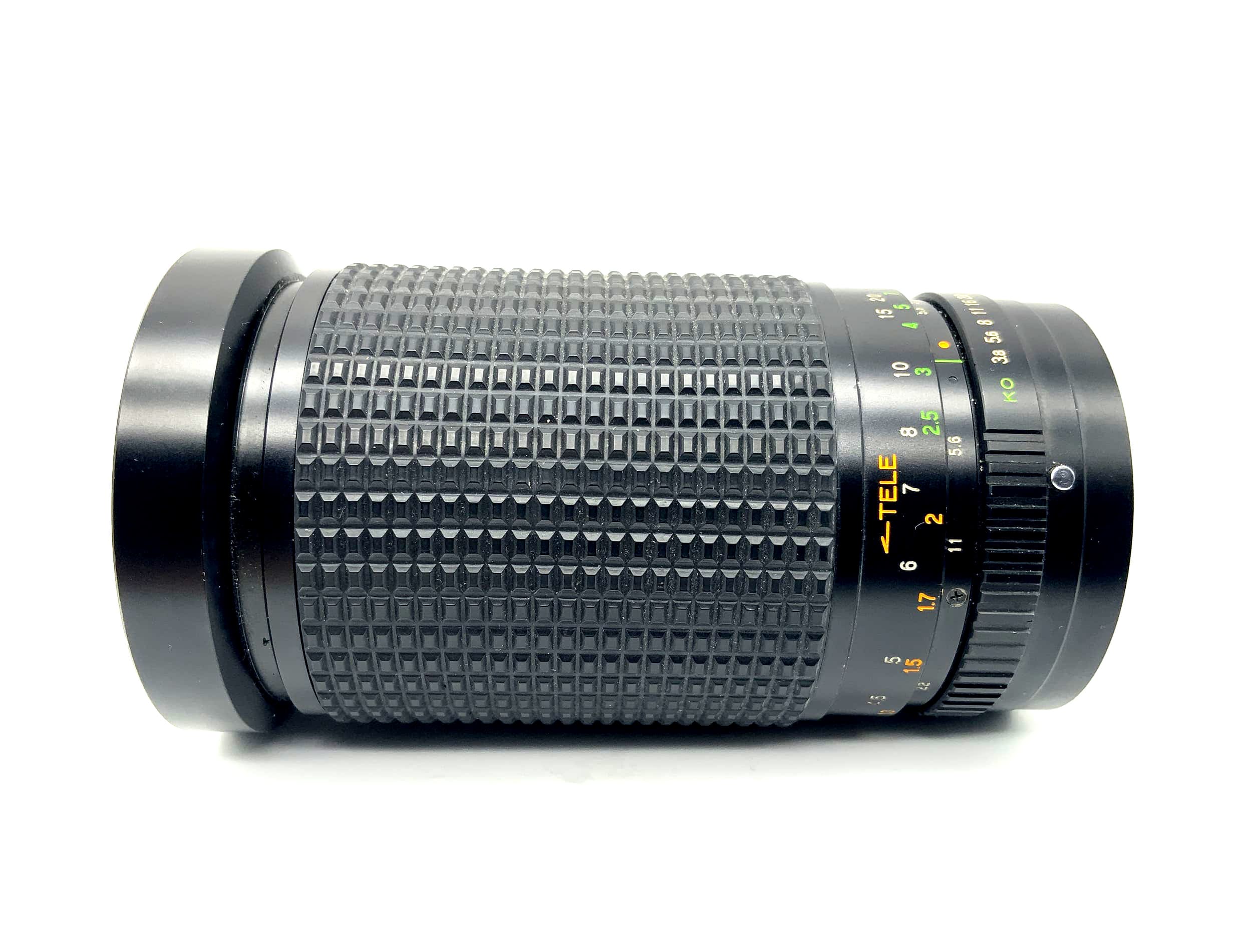 Objectif zoom macro Exakta 35-200 mm 1:3.8-5.2 avec traitement multicouche MC (Konica AR)