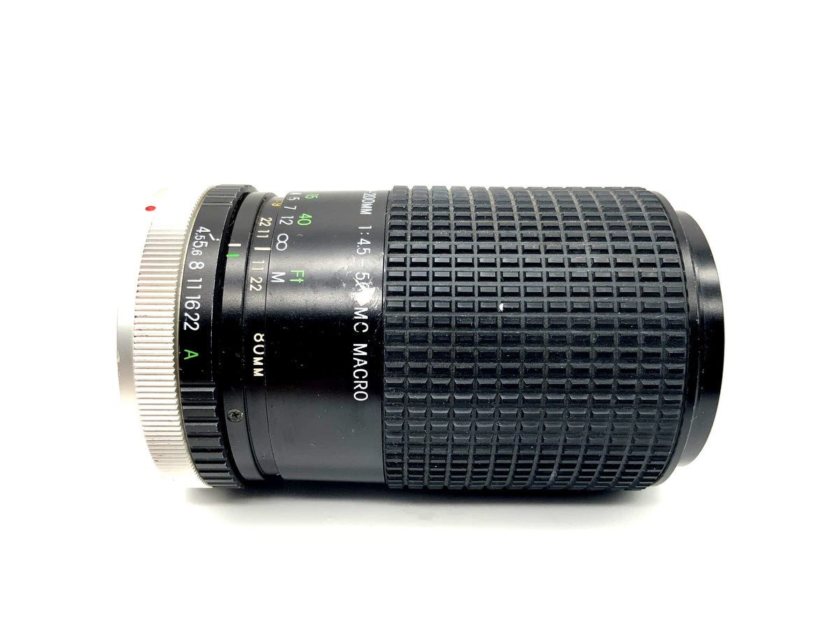 Objectif macro Cosina 80-200mm 1:4.5-5.6 MC (Canon FD)