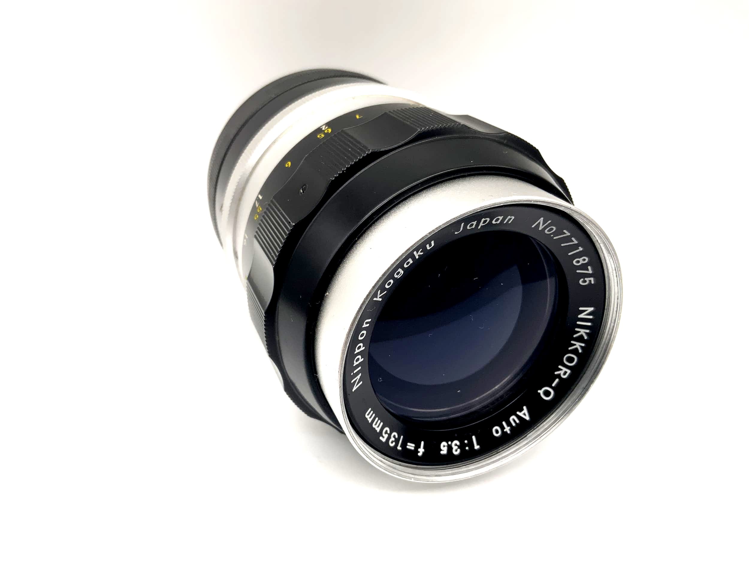 Nippon Kogaku 135mm 1:3.5 Lens Nikkor-Q Car Camera Camera Lens (Nikon F)